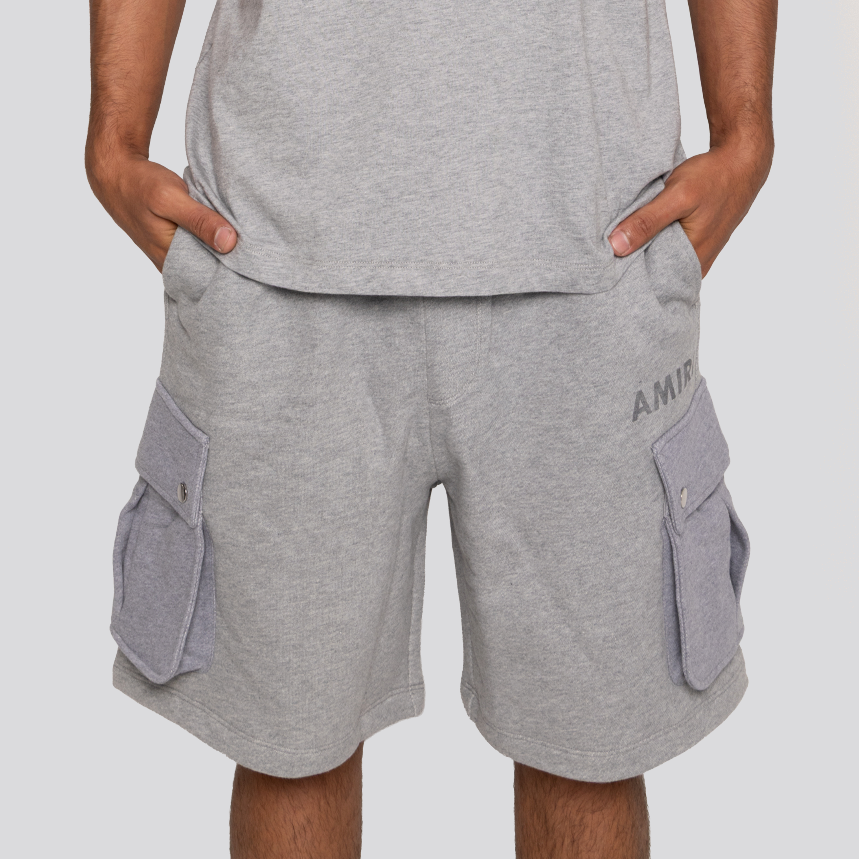 Short Gris AMIRI Stencil Cargo