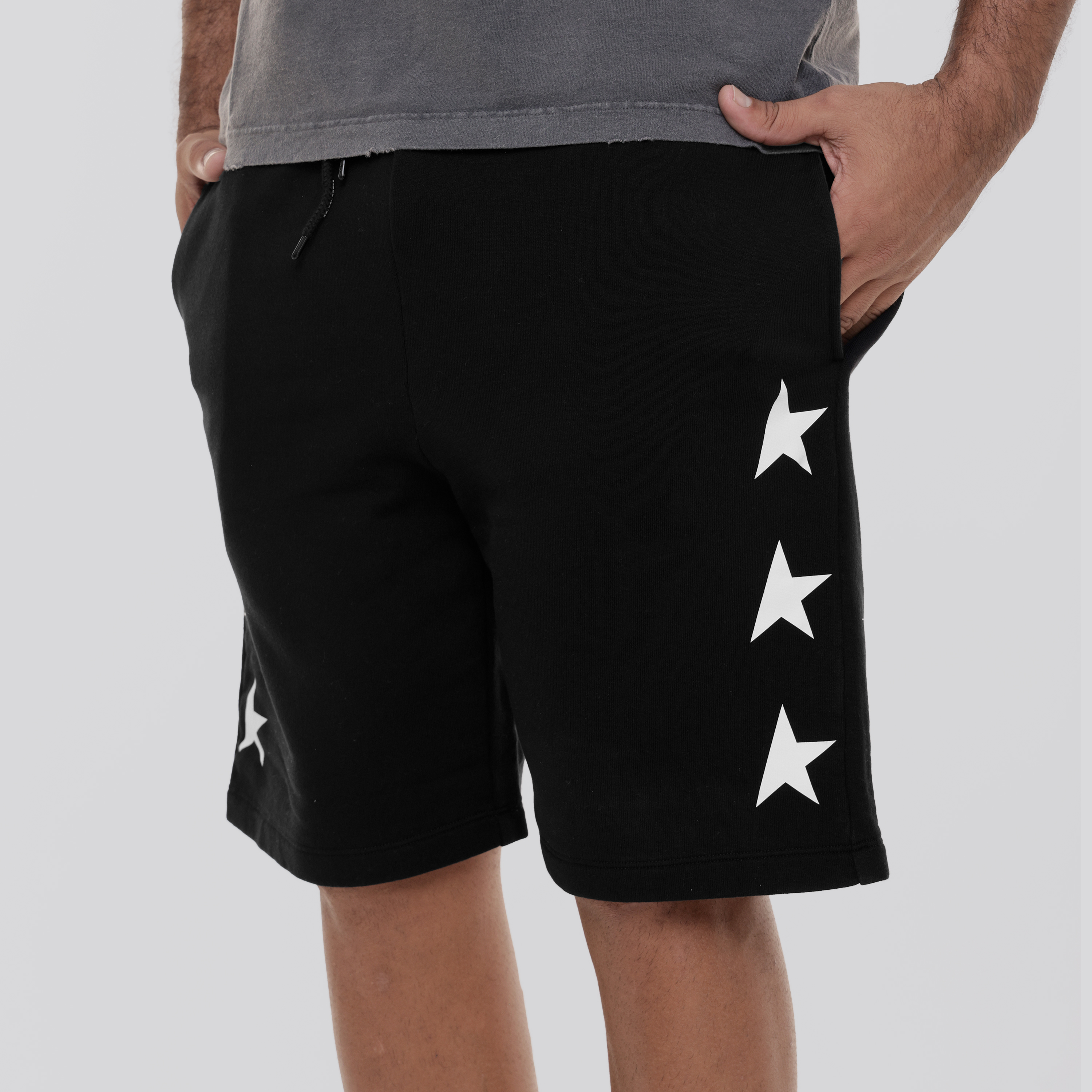 Shorts Negro Golden Goose Stars