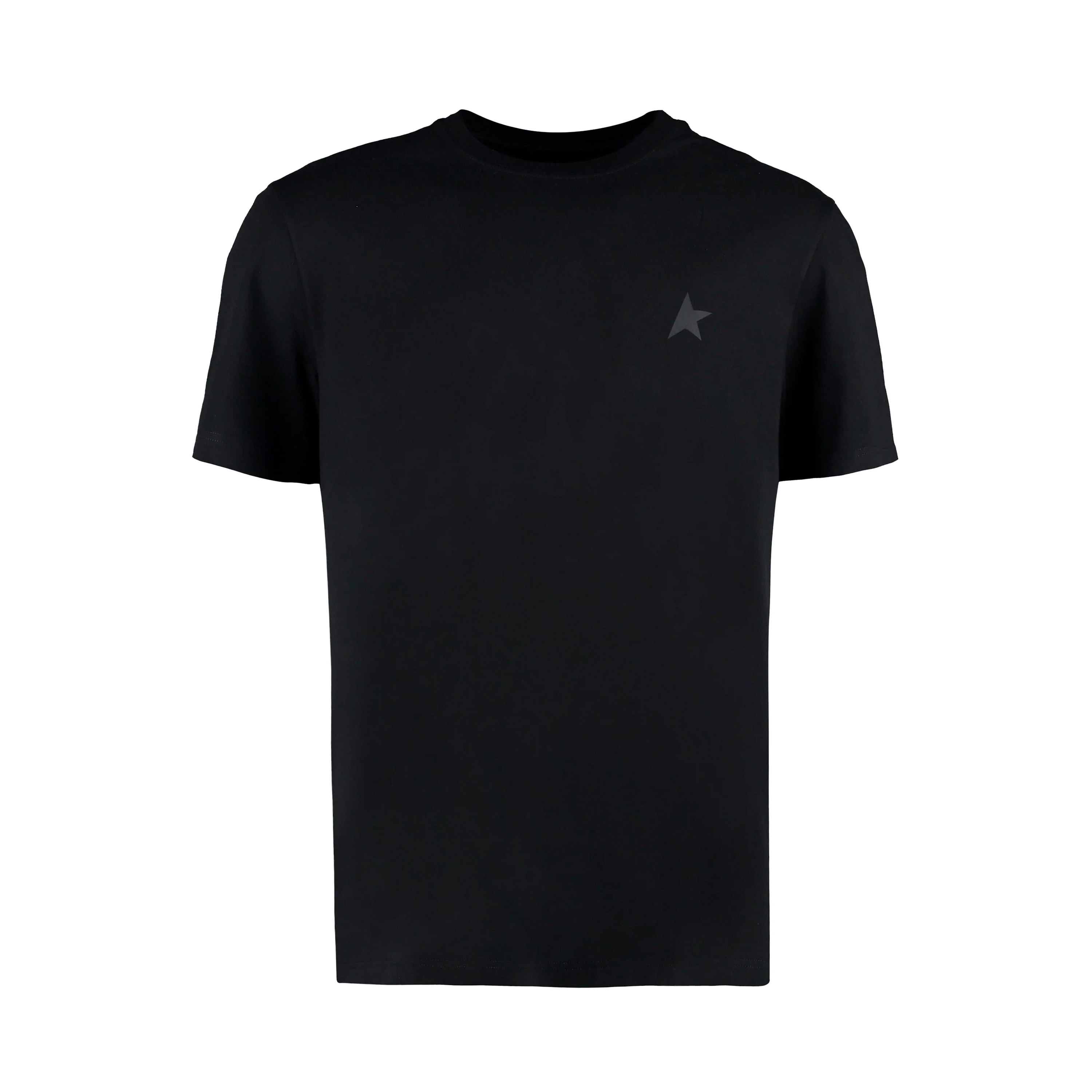 Camiseta Negra Golden Goose Star M'S