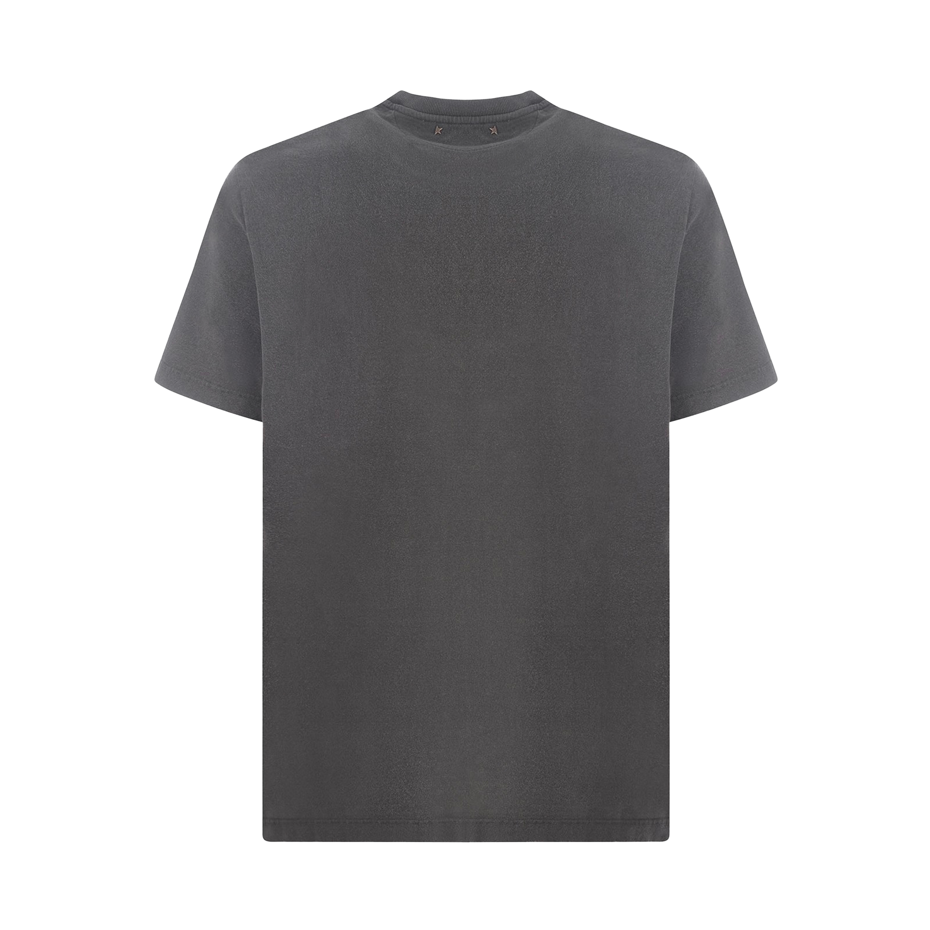 Camiseta Gris Golden Goose Distressedn Logo