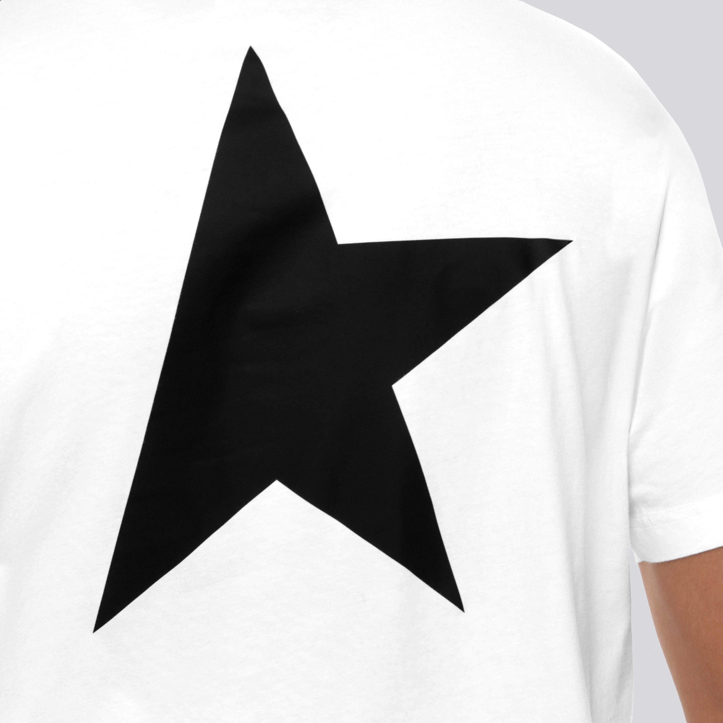 Camiseta Blanca Golden Goose Star M'S