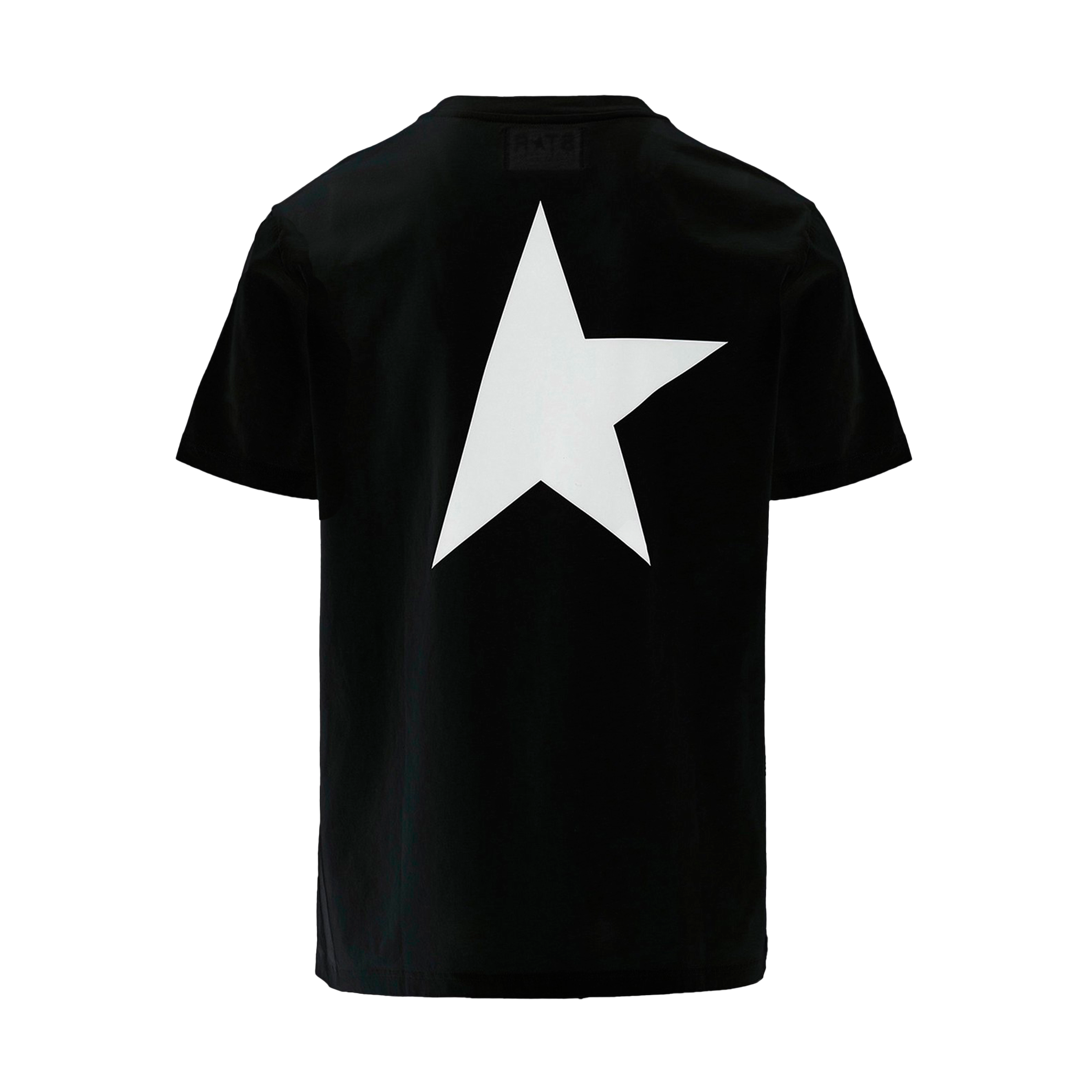 Camiseta Negra Golden Goose Star Glittered