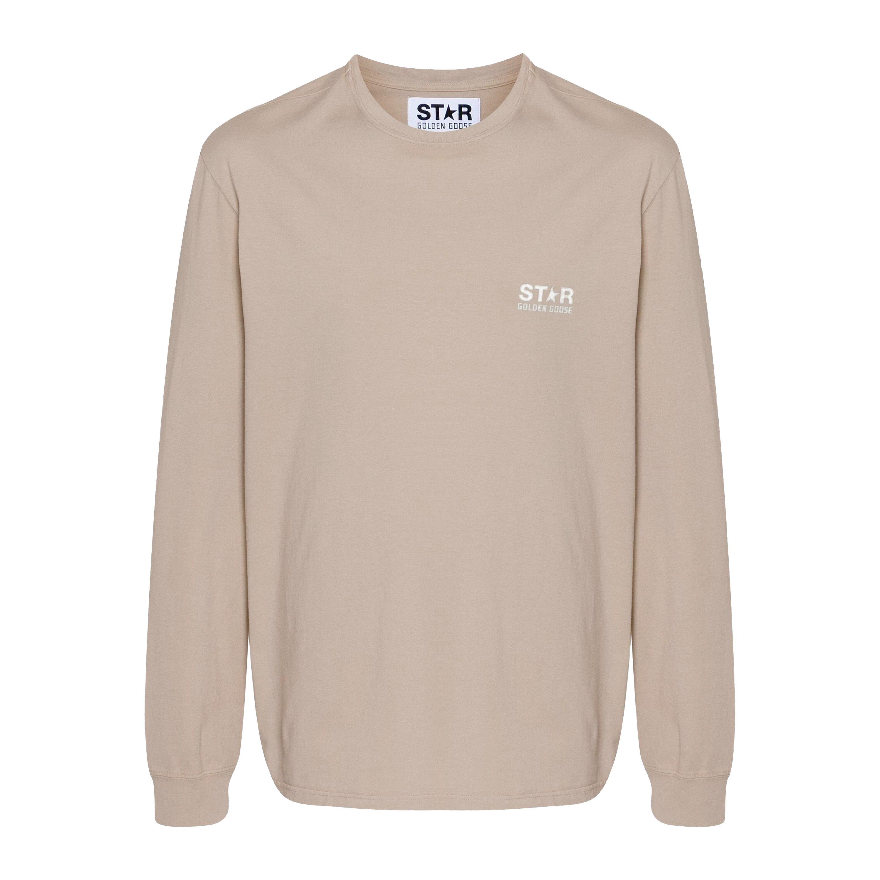 Camiseta Beige Golden Goose Stars M'S