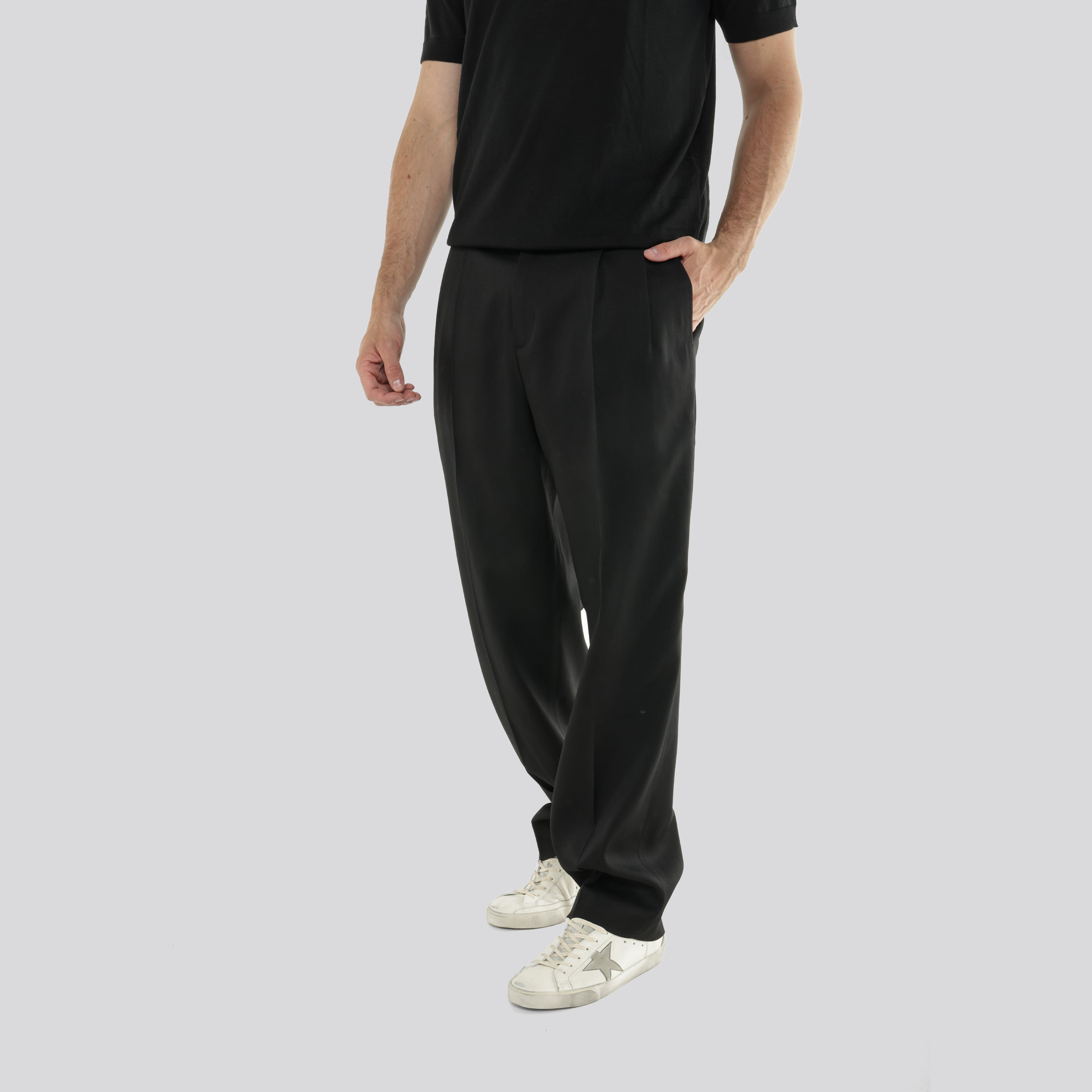 Pantalón Negro Golden Goose M'S