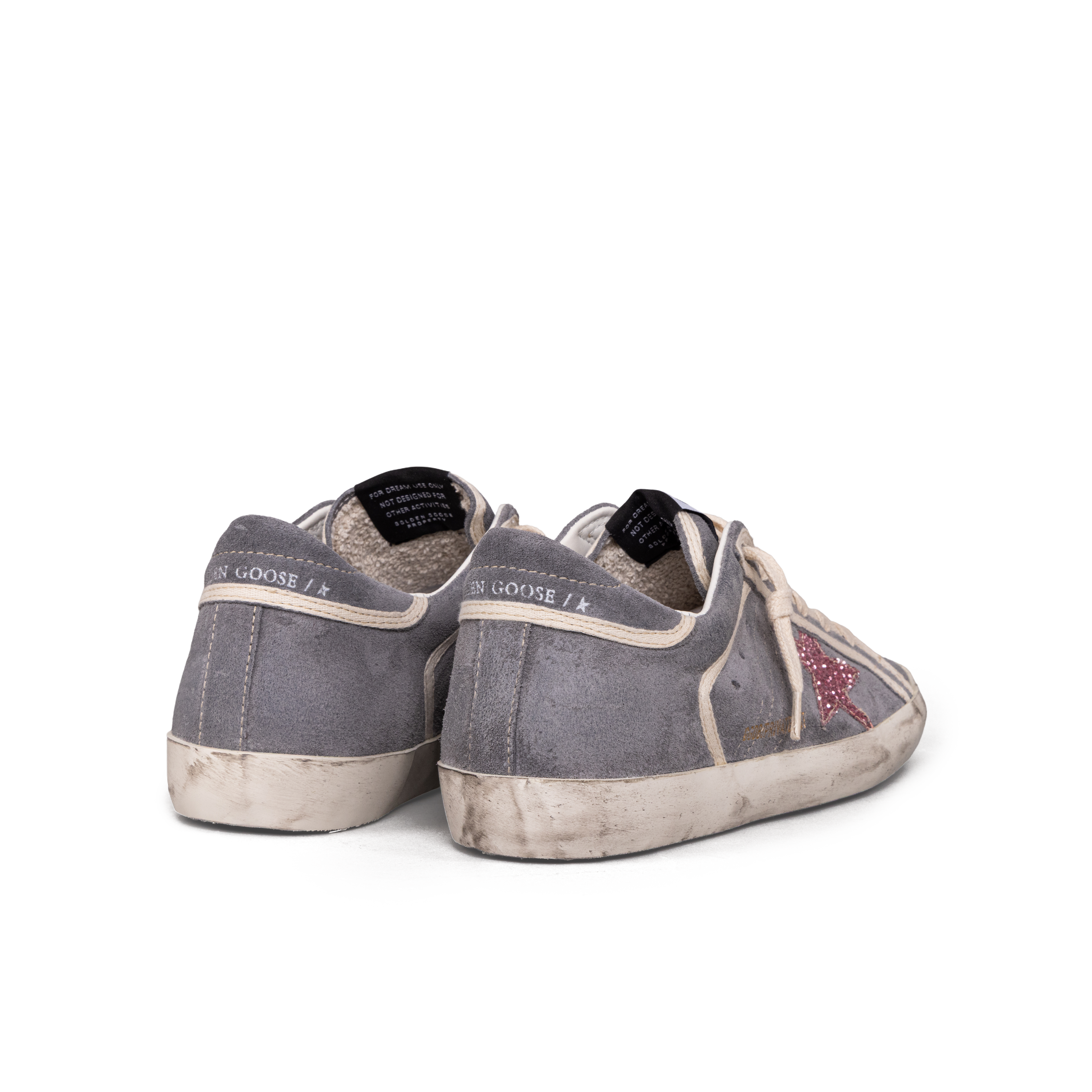 Sneakers Gris Golden Goose Super-Star Glitter Star