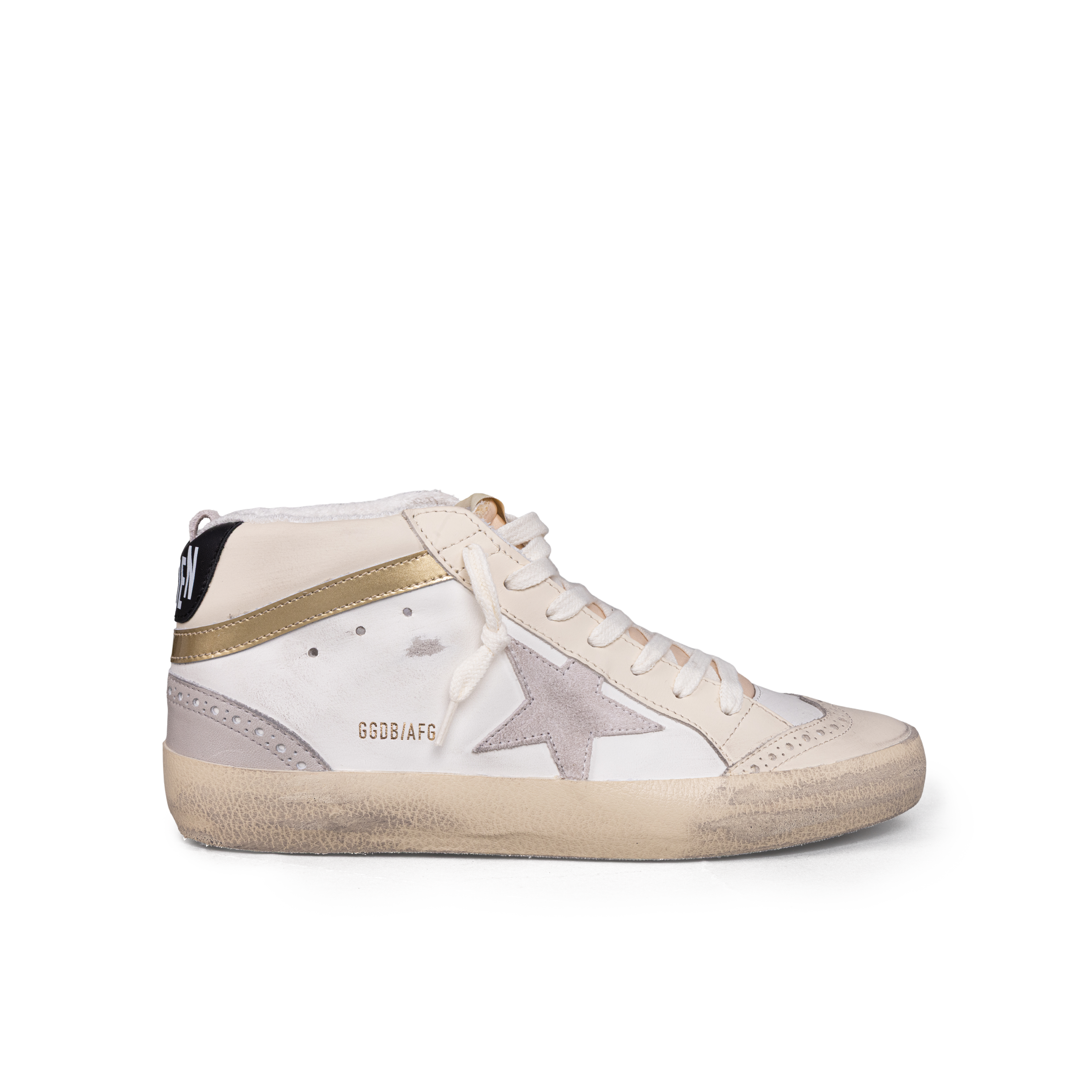 Sneakers Blancos Golden Goose Mid Star Leather Nylon