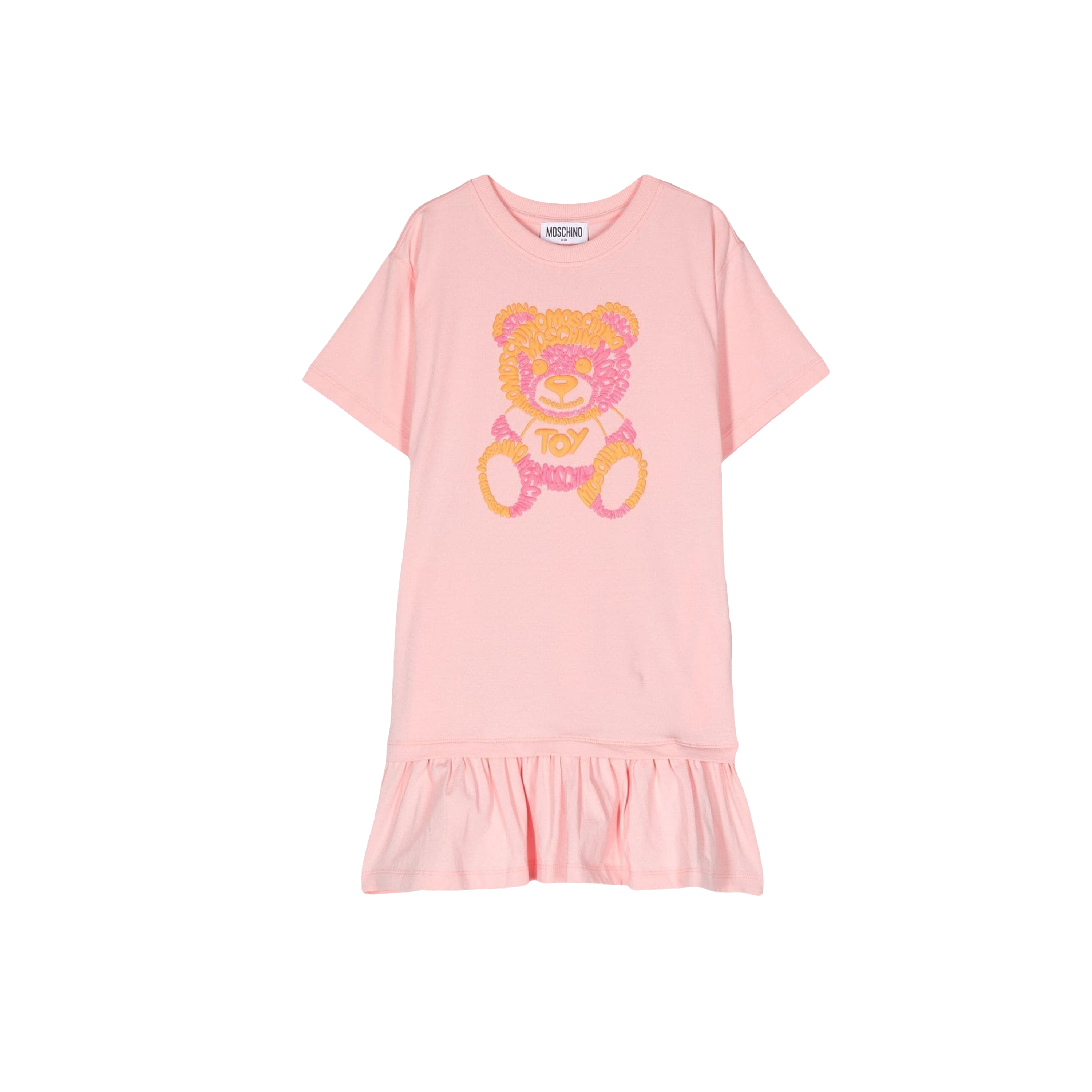 Vestido Rosado Naranja Moschino Kids Teddy