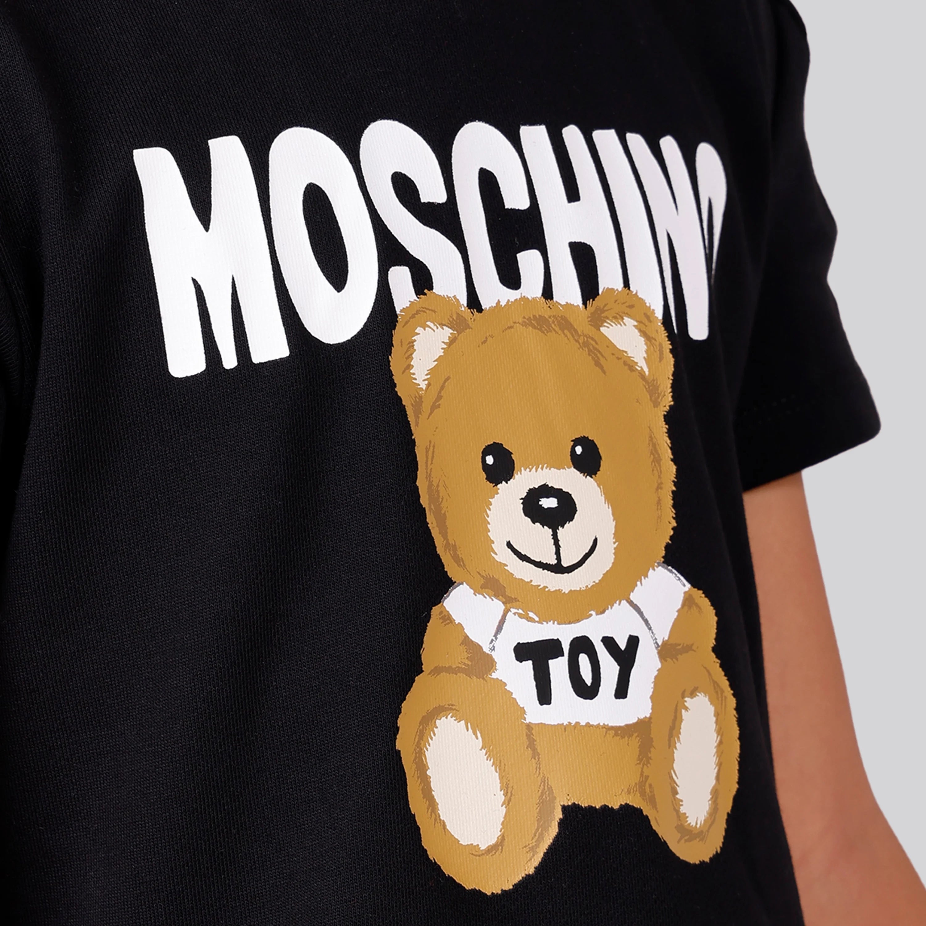 Vestido Negro Moschino Kids Teddy