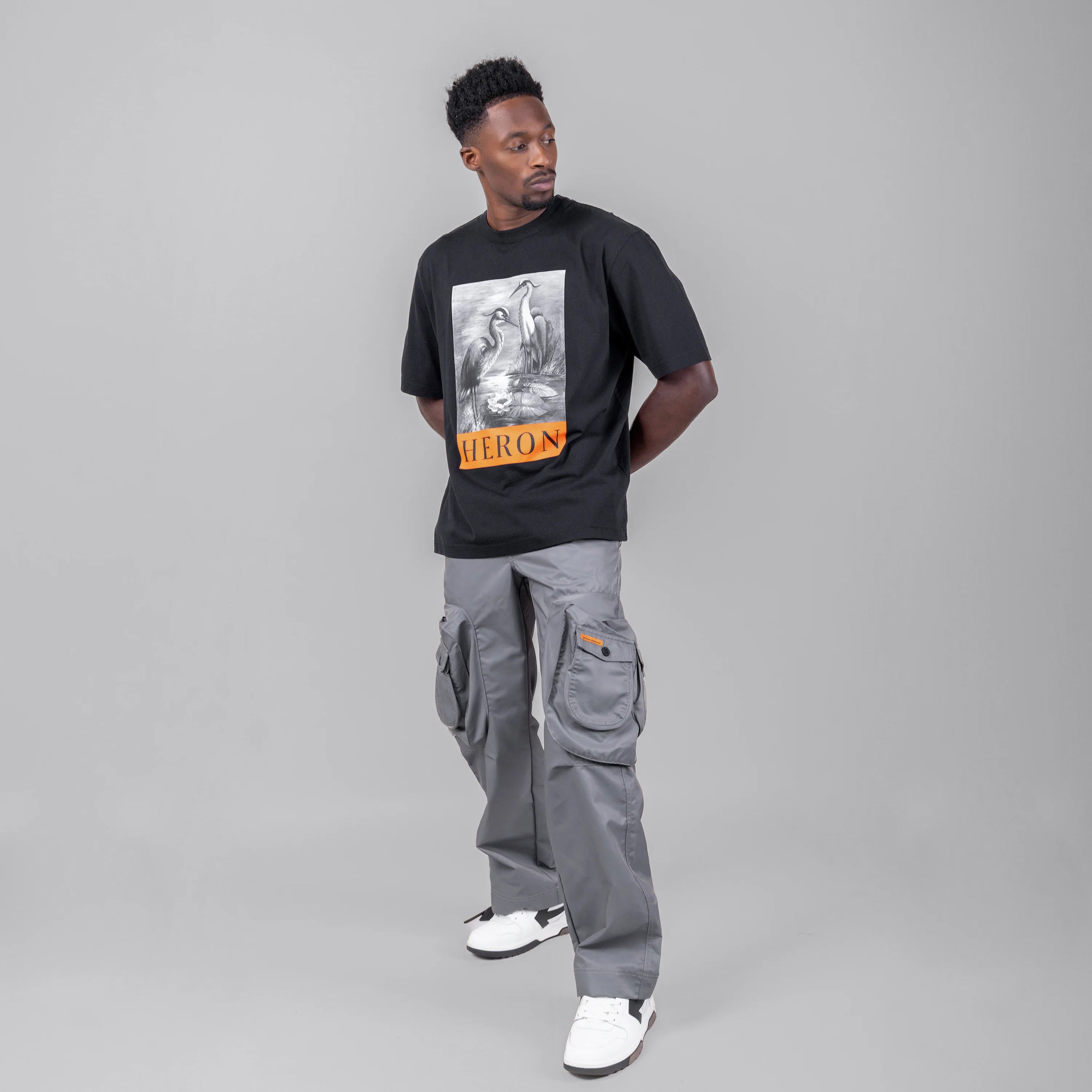 Pantalón Cargo Gris Heron Preston Ex-Ray