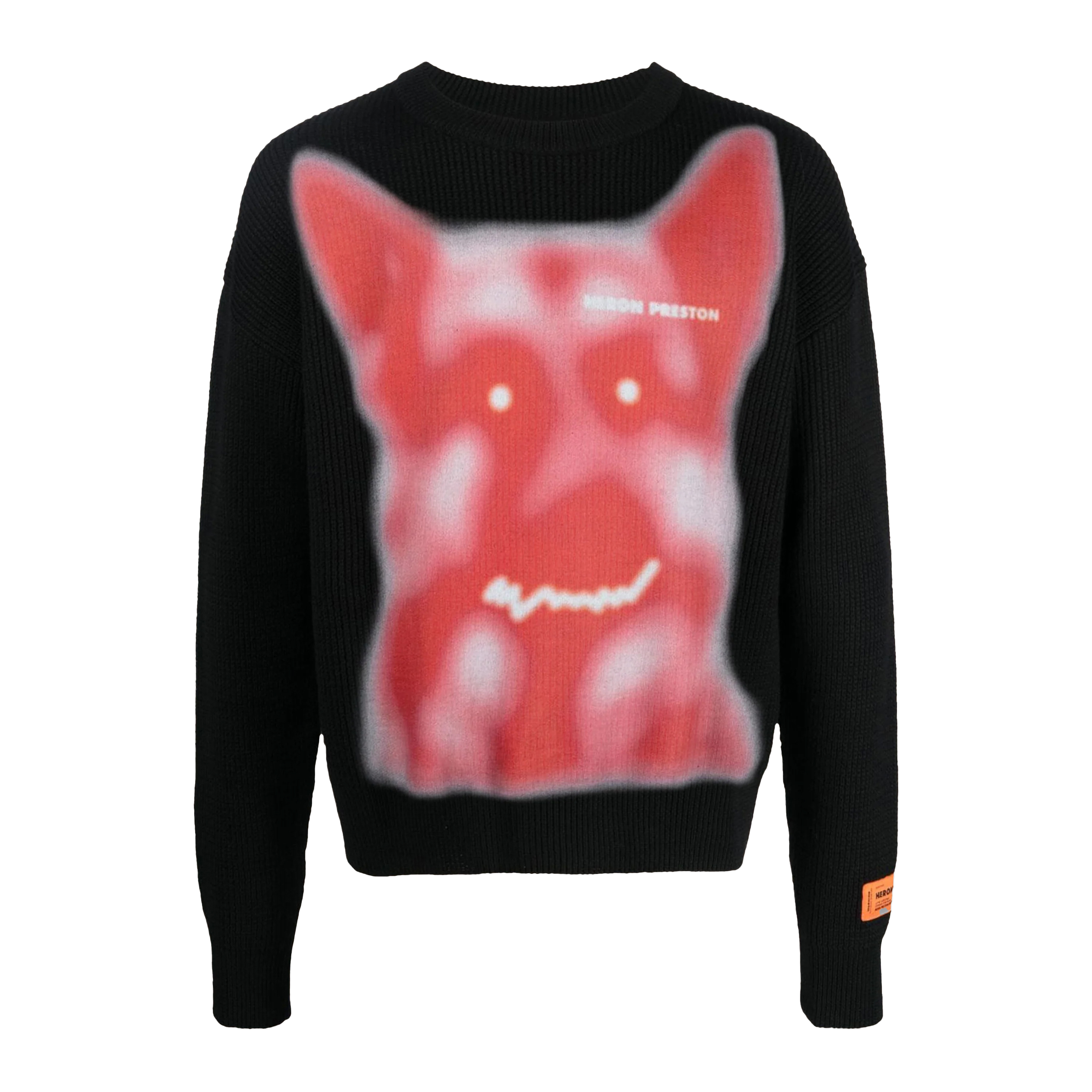 Suéter Negro Heron Preston Beware Of Dog