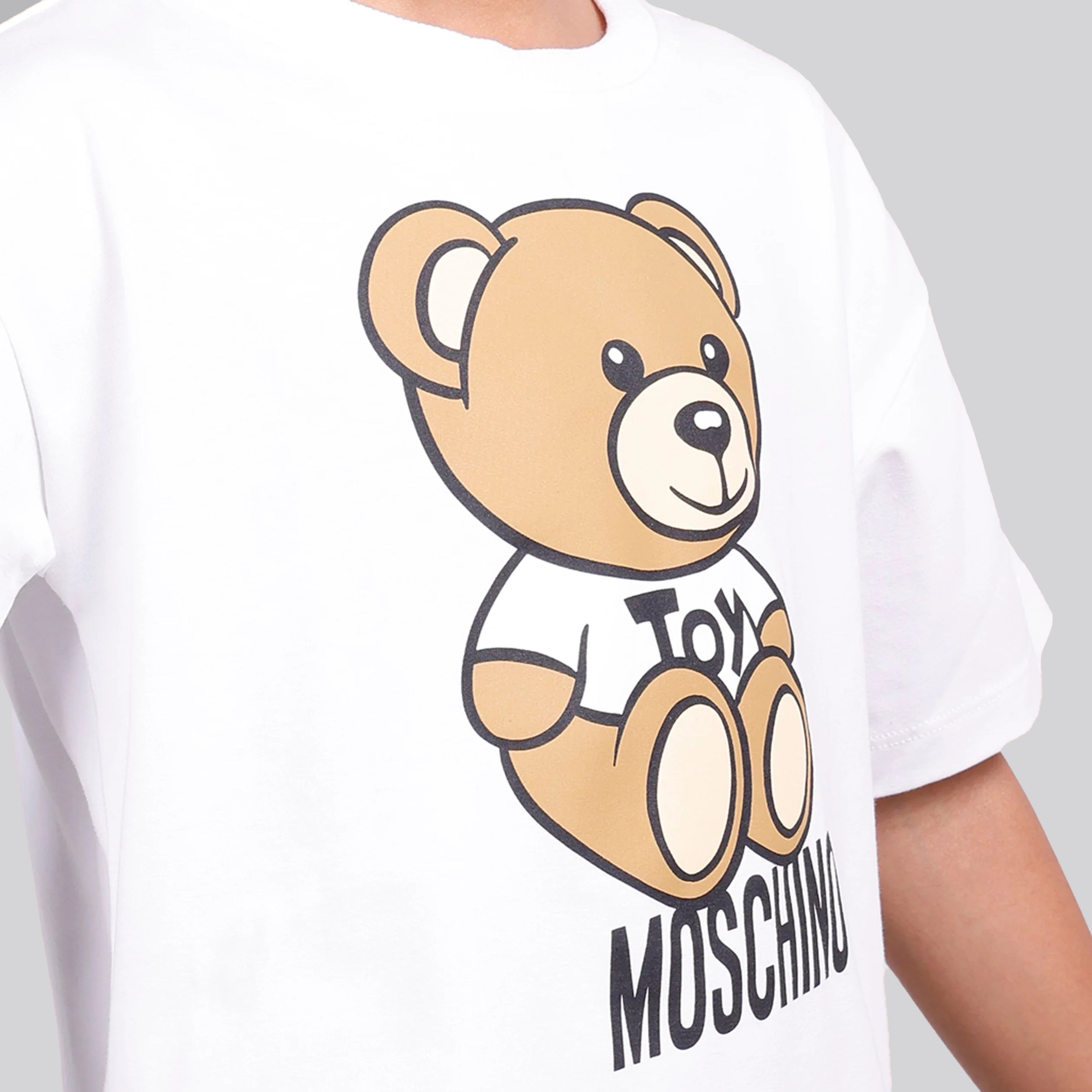 Camiseta Blanca Moschino Kids Teddy Bear