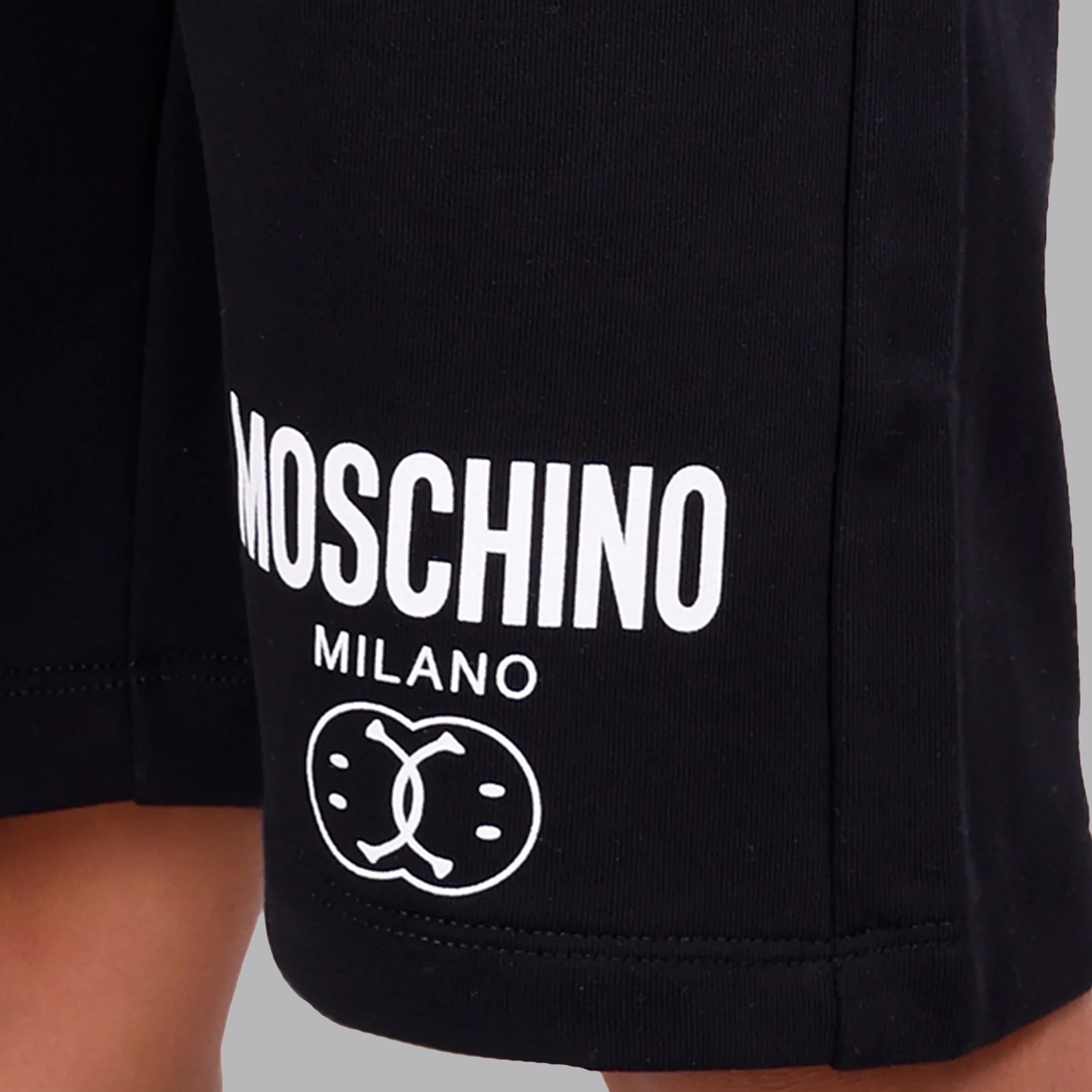 Short Negro Moschino Kids Logo