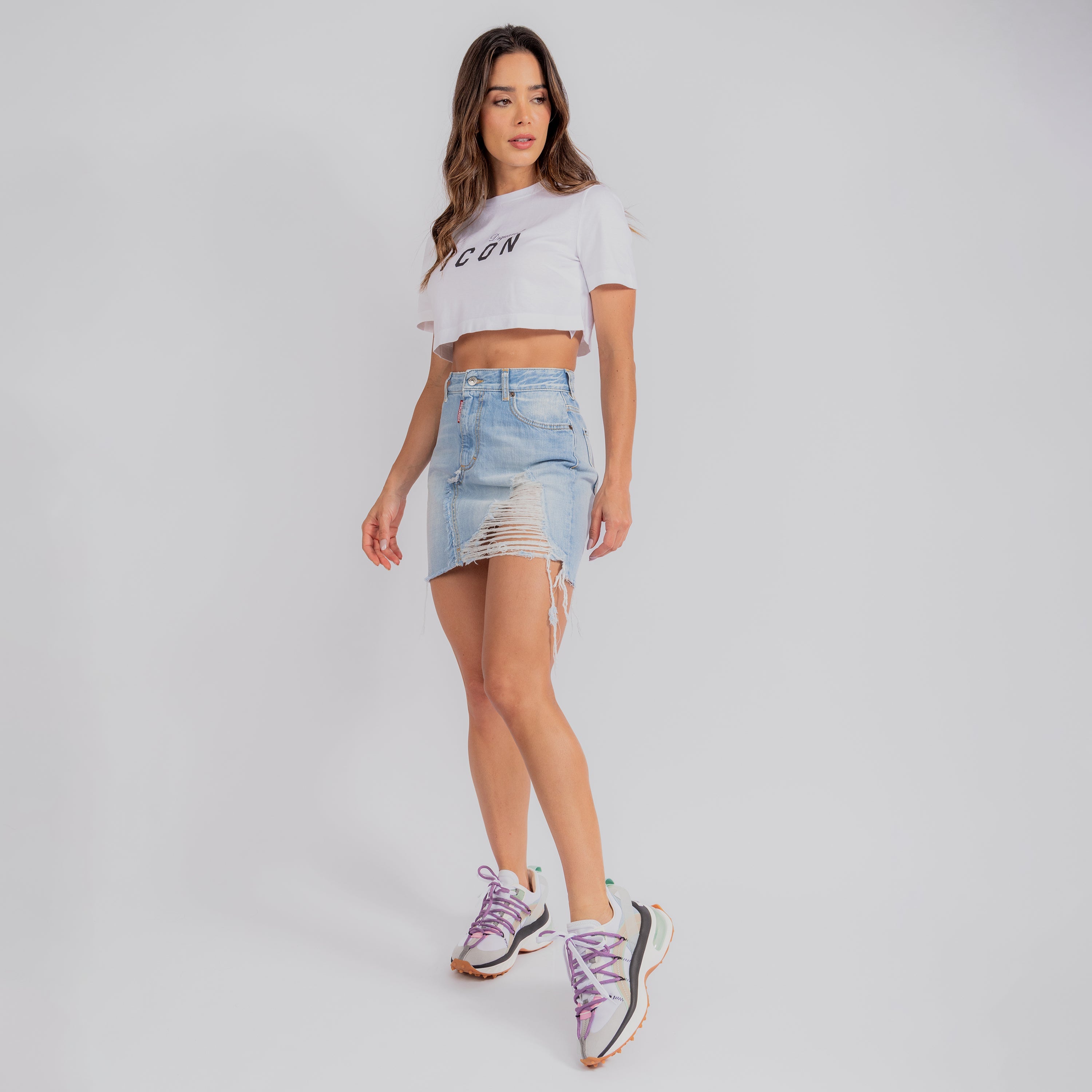 Falda Denim Dsquared2 Ripped