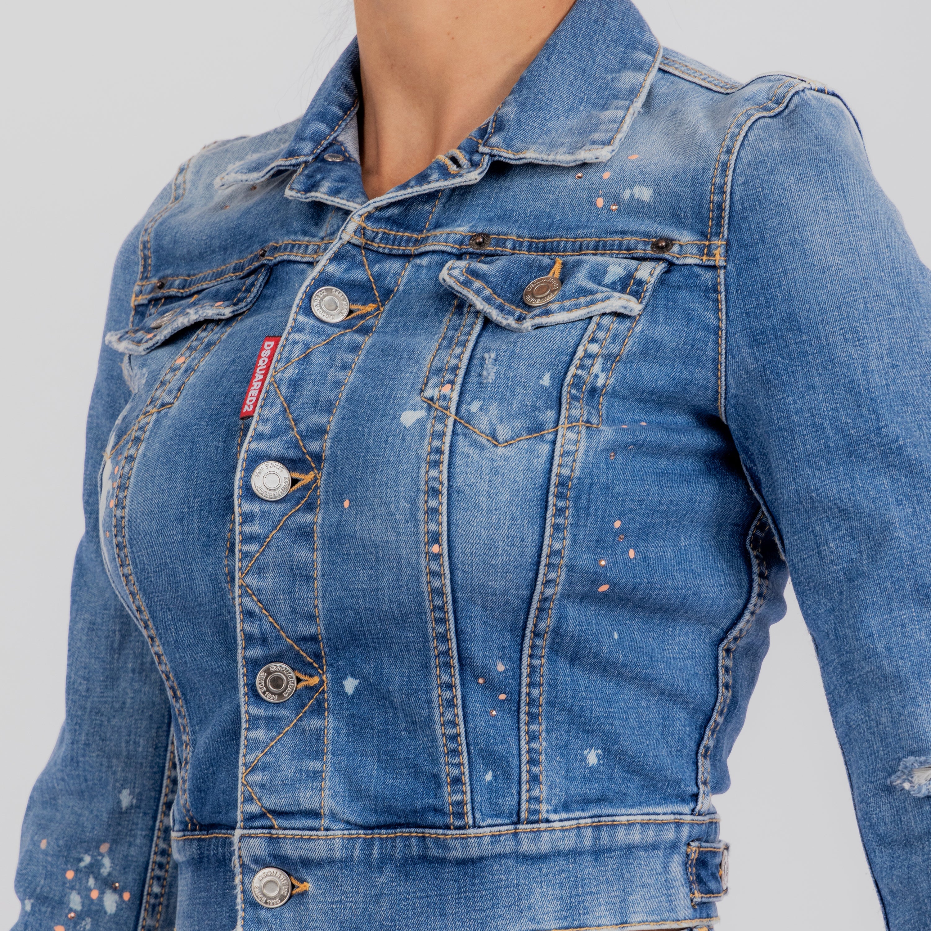 Chaqueta Denim Dsquared2 Paints