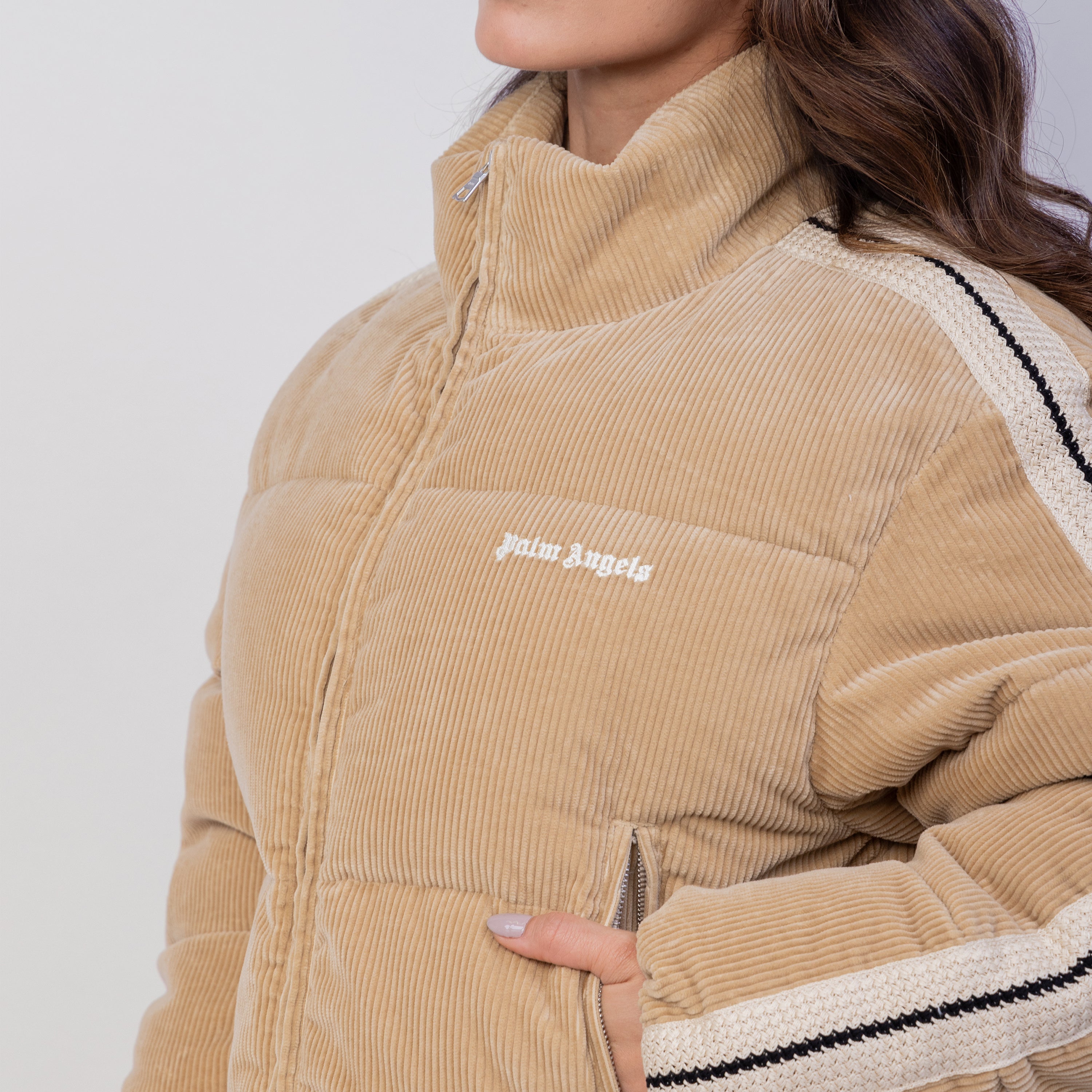 Chaqueta Beige Palm Angels Corduroy