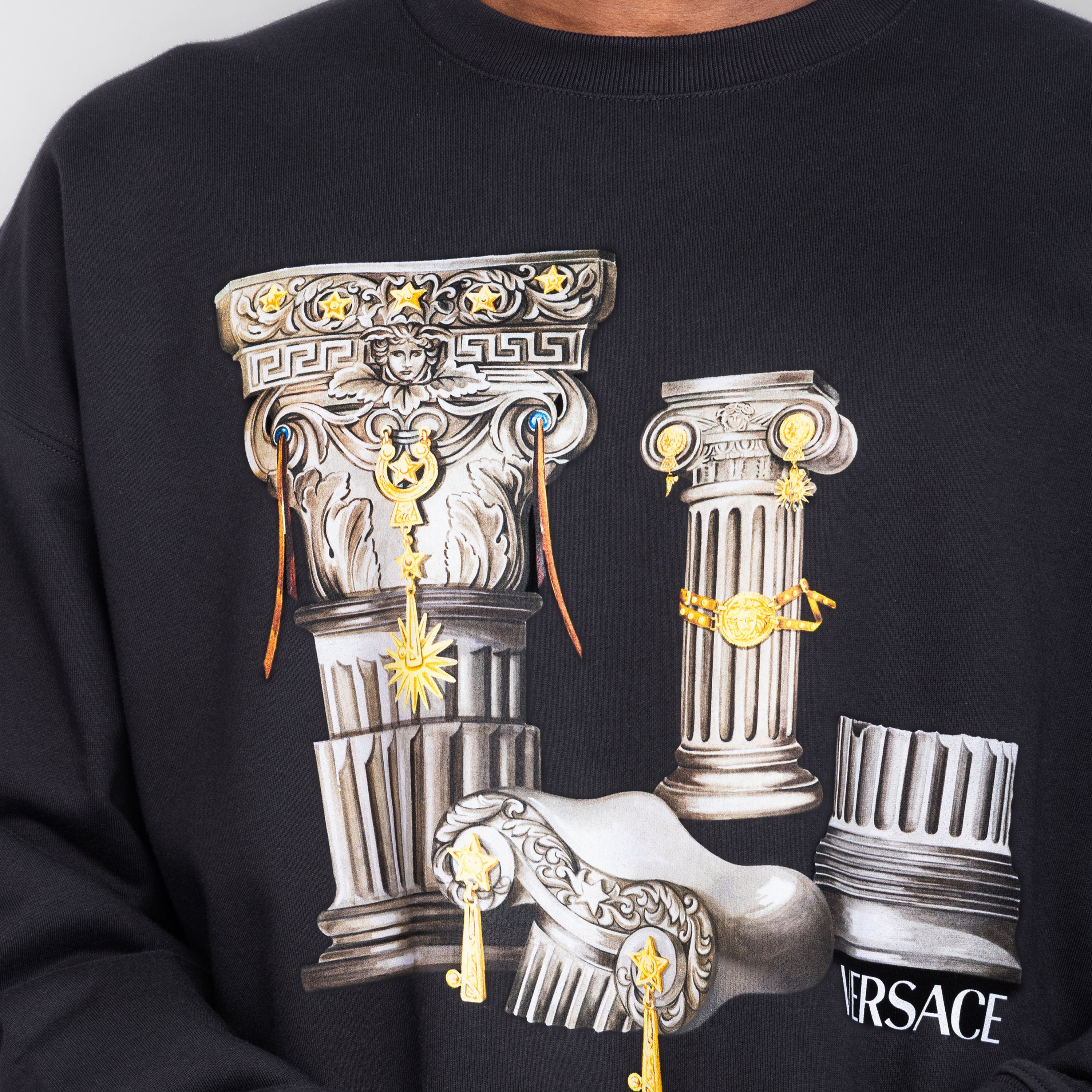 Buzo Negro Versace Columns