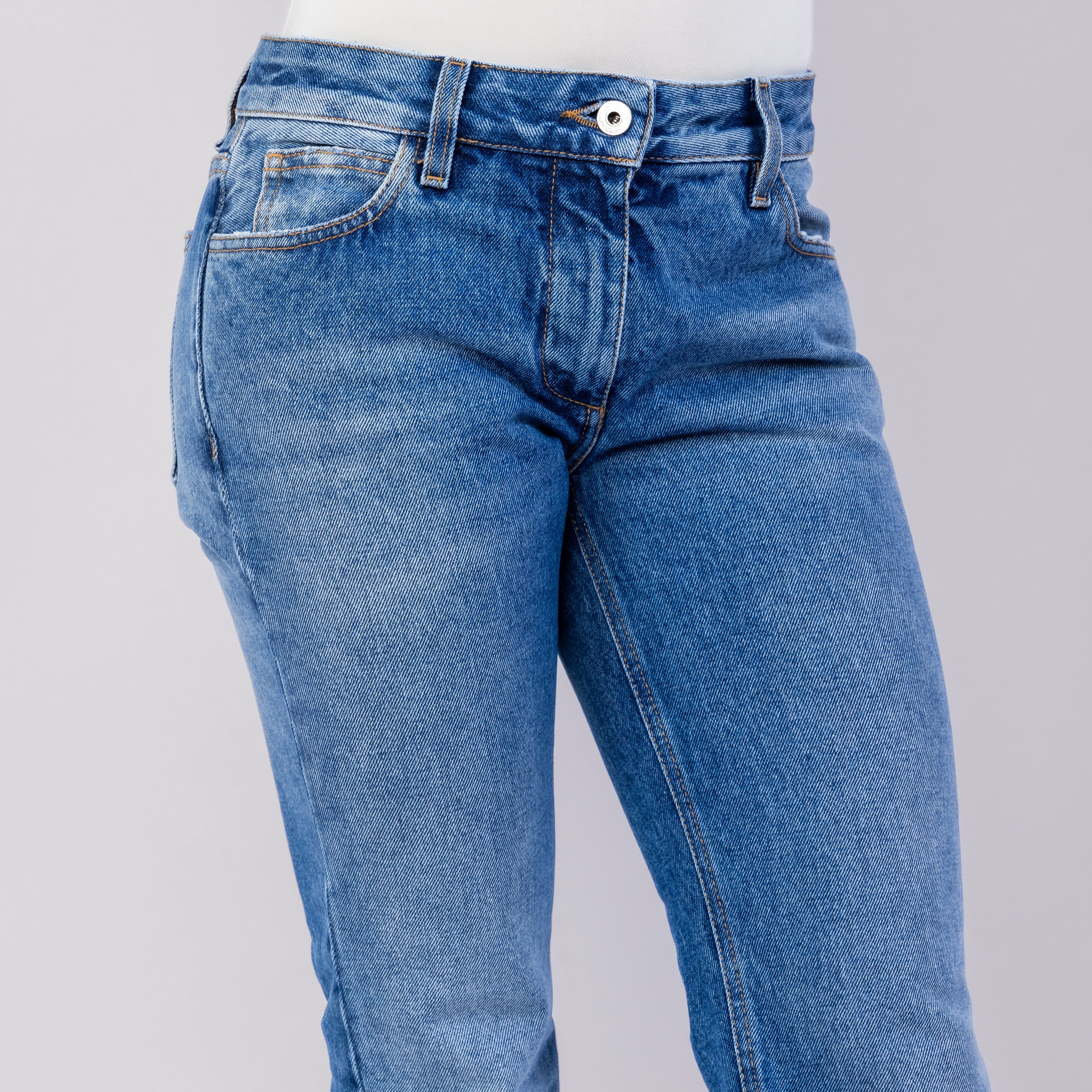Jeans Azul Off-White Slim Flared