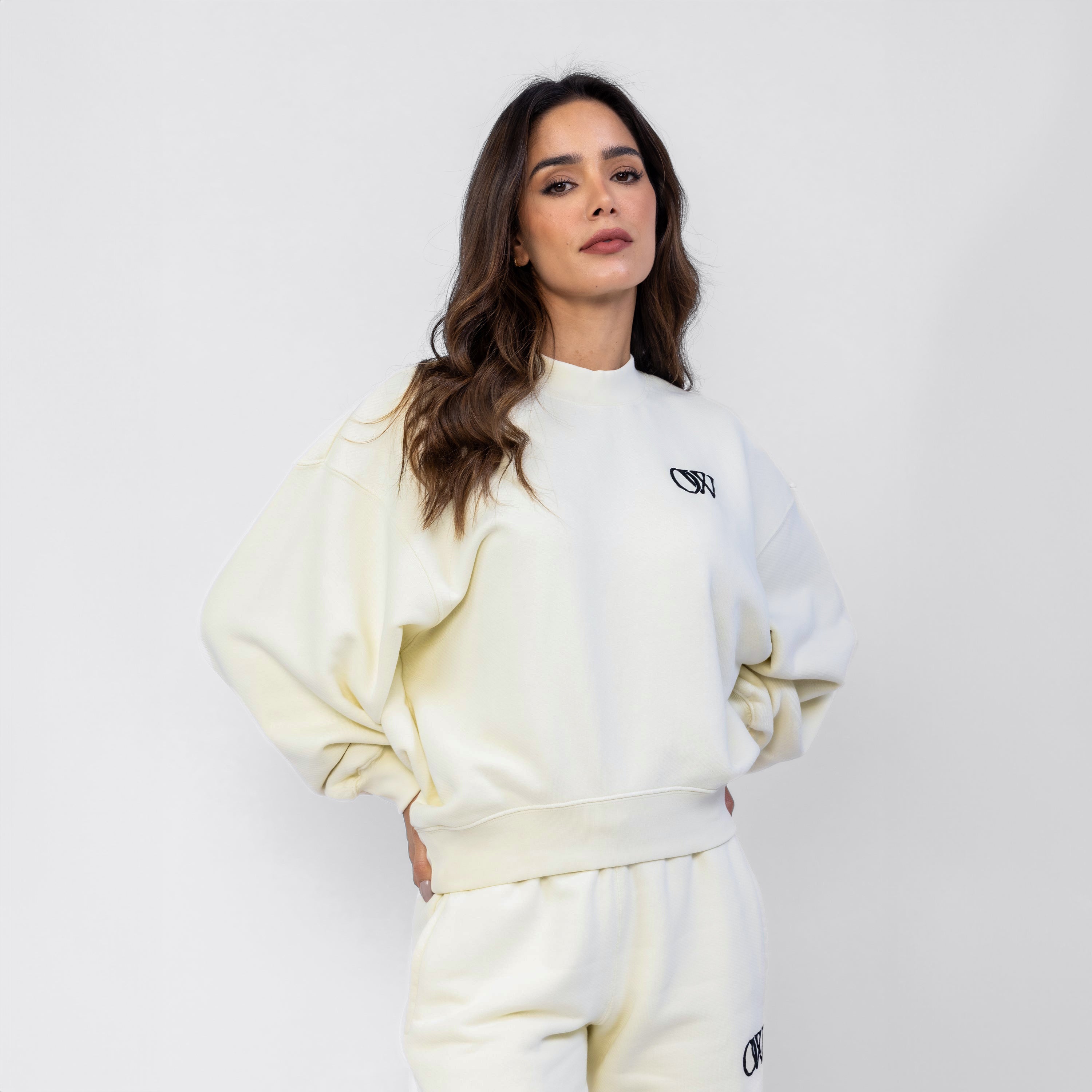 Buzo Beige Off-White Flock Ow