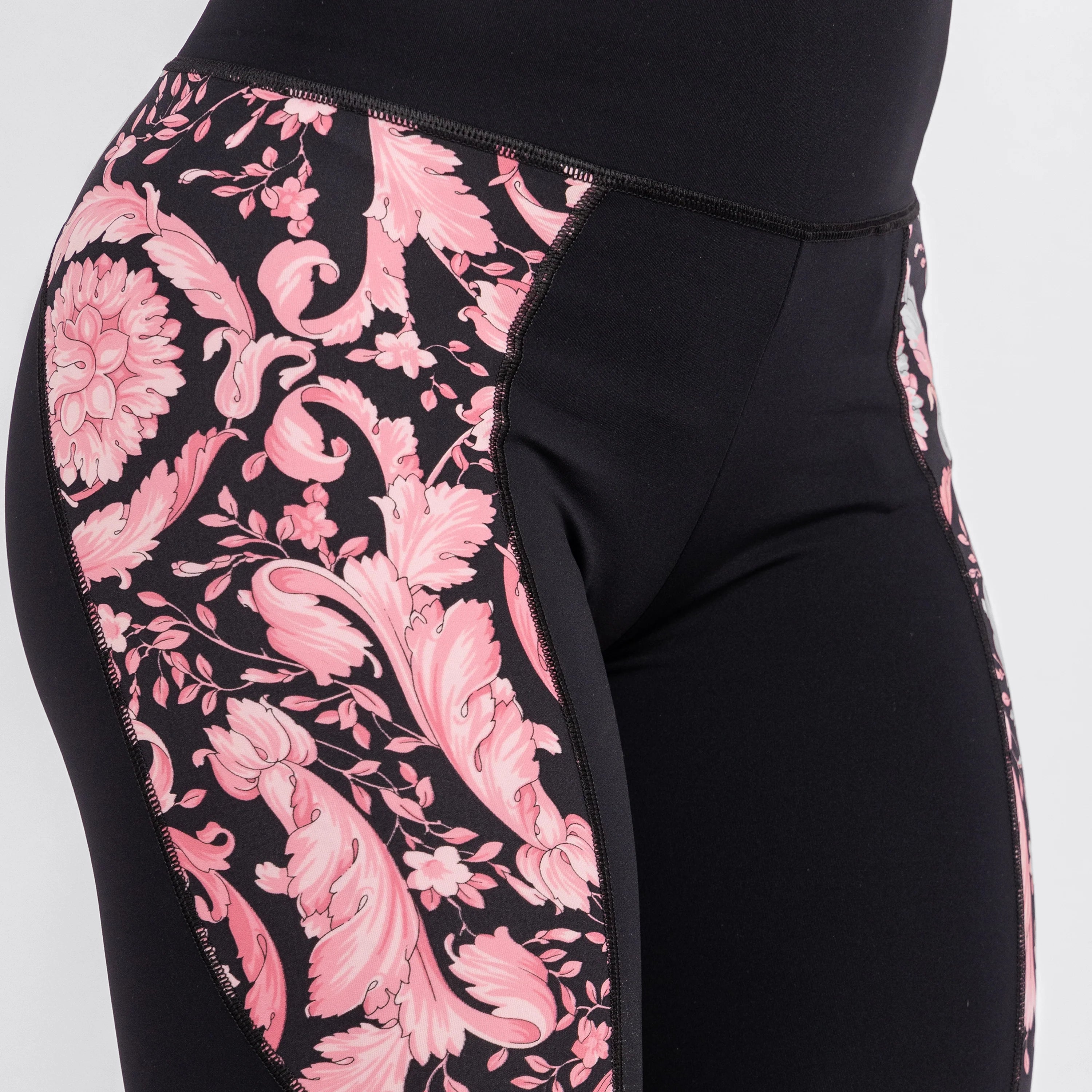 Legging Negro Versace Baroque