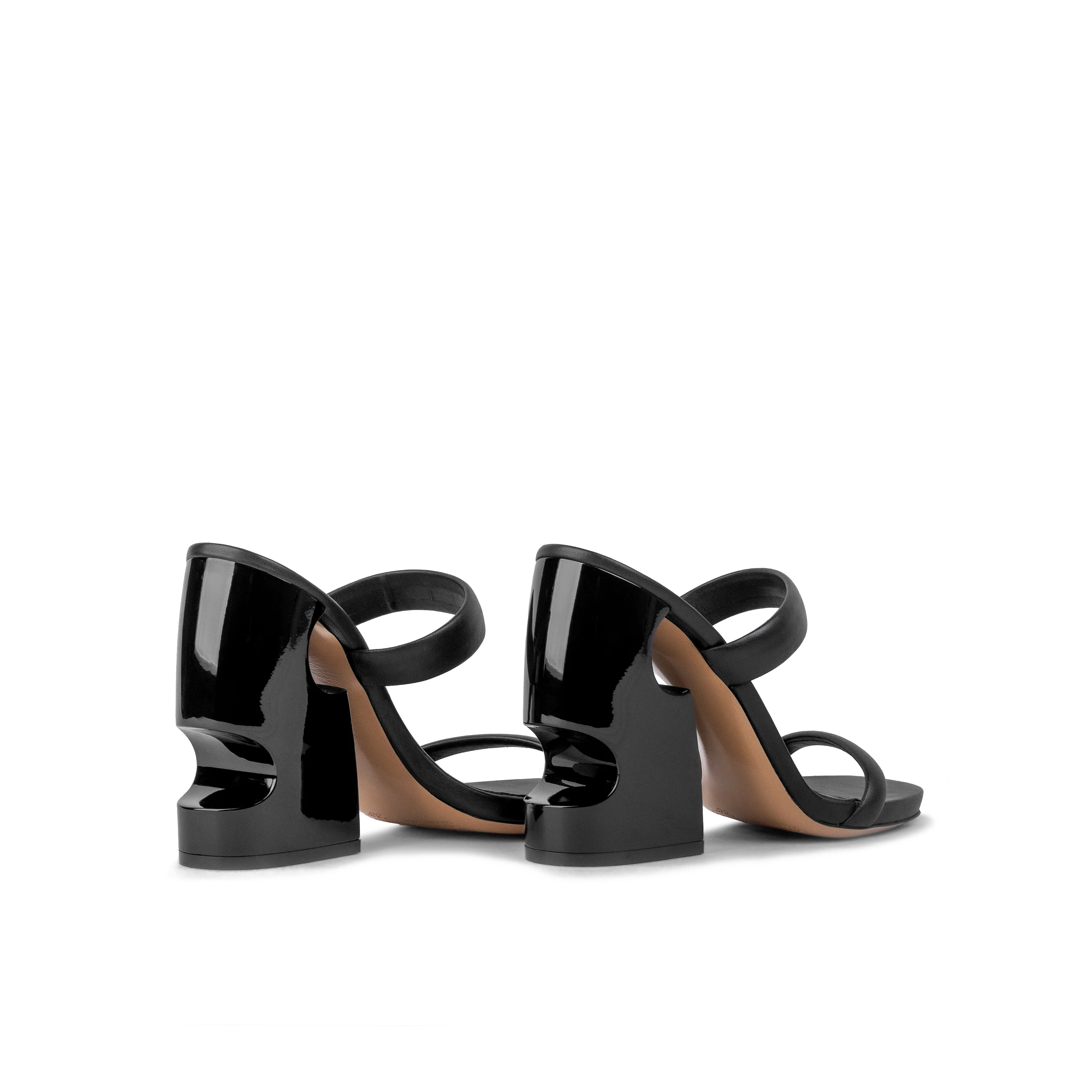 Sandalias de Tacón Negras Off-White Metheor