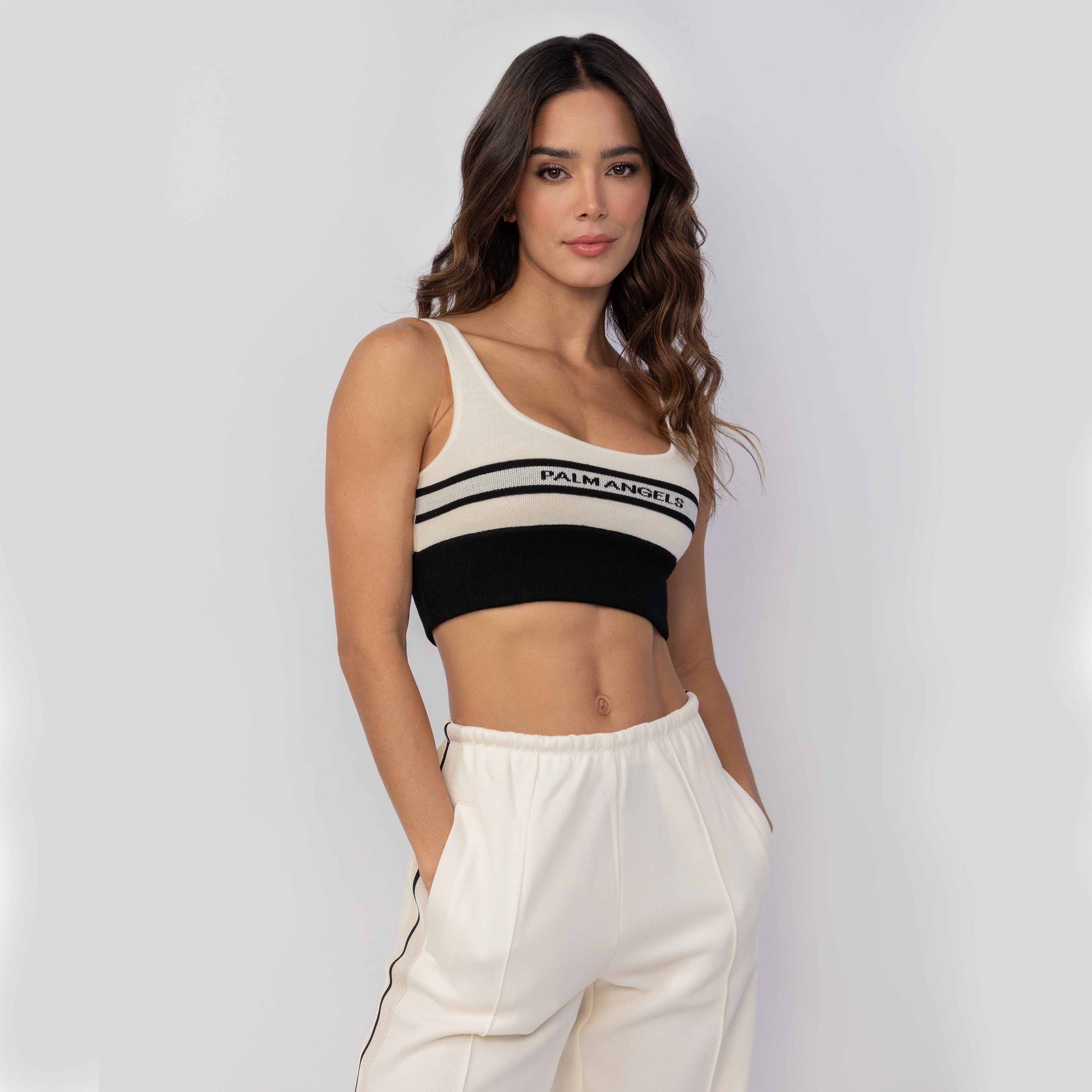 Top Blanco Palm Angels Racing