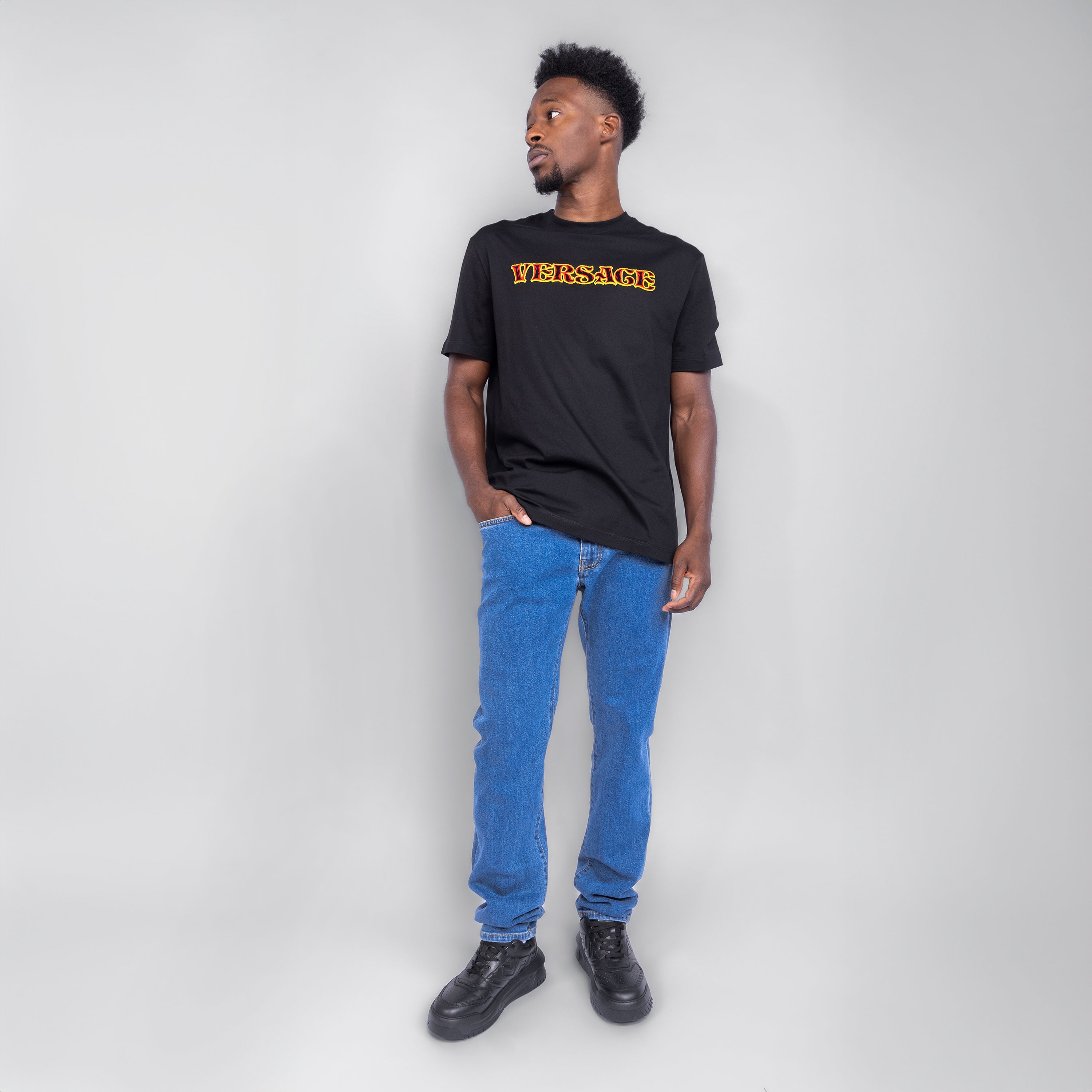 Jeans Denim Versace Medusa