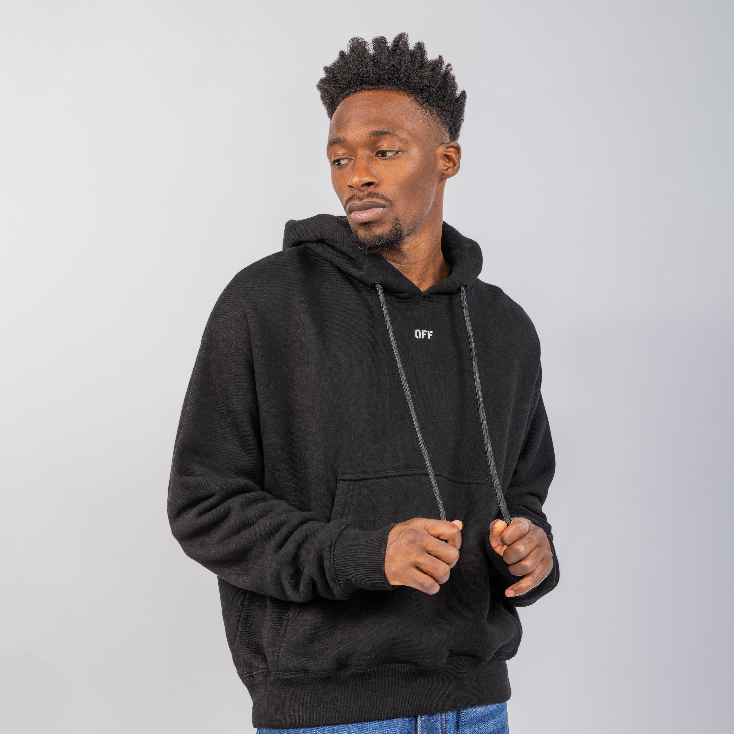 Buzo Tipo Hoodie Negro Off-White Negro Offstitch Skate