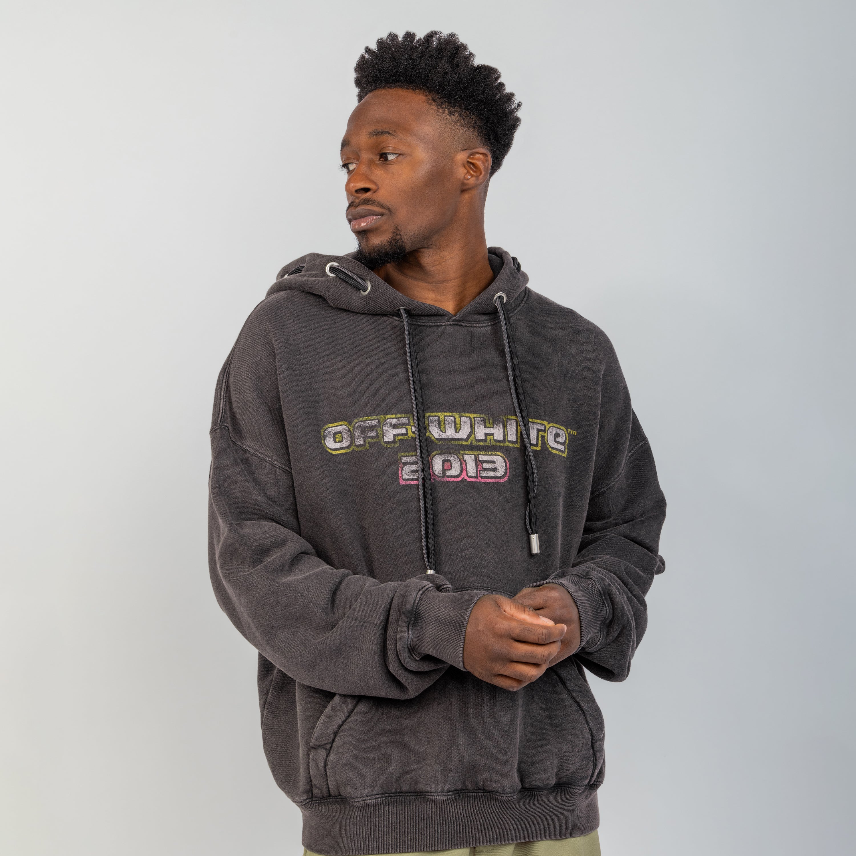 Buzo Tipo Hoodie Negro Off-White Digit Bacchus