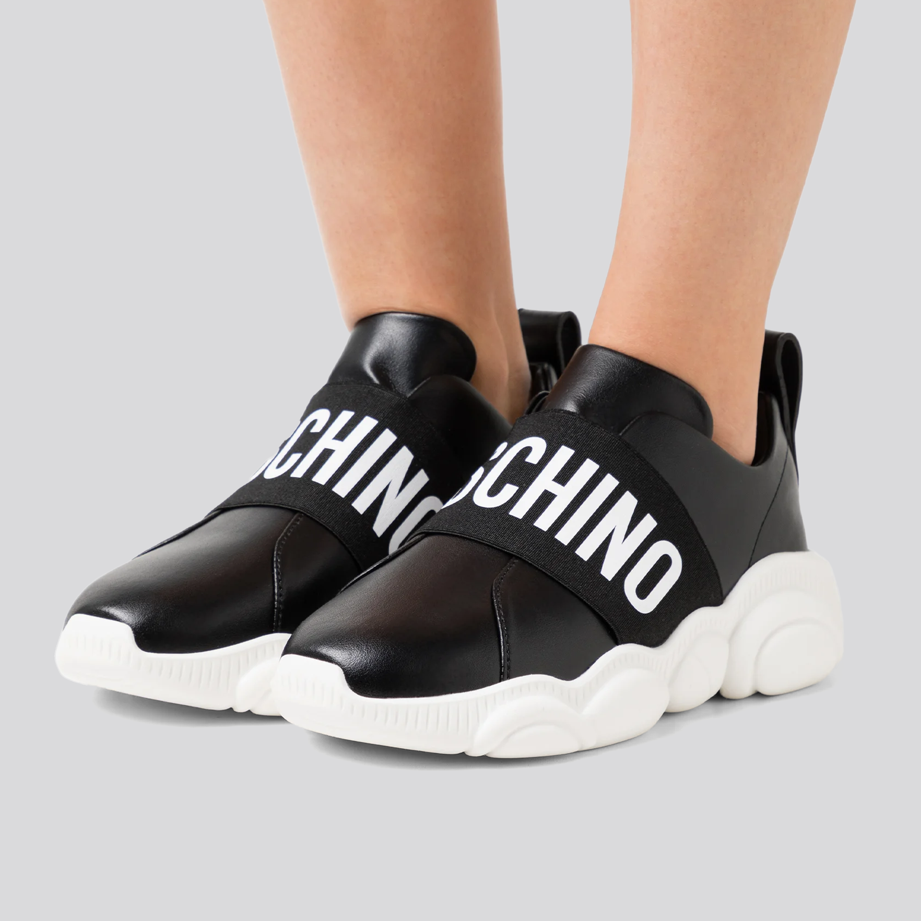 Sneakers Negros Moschino Slip-On