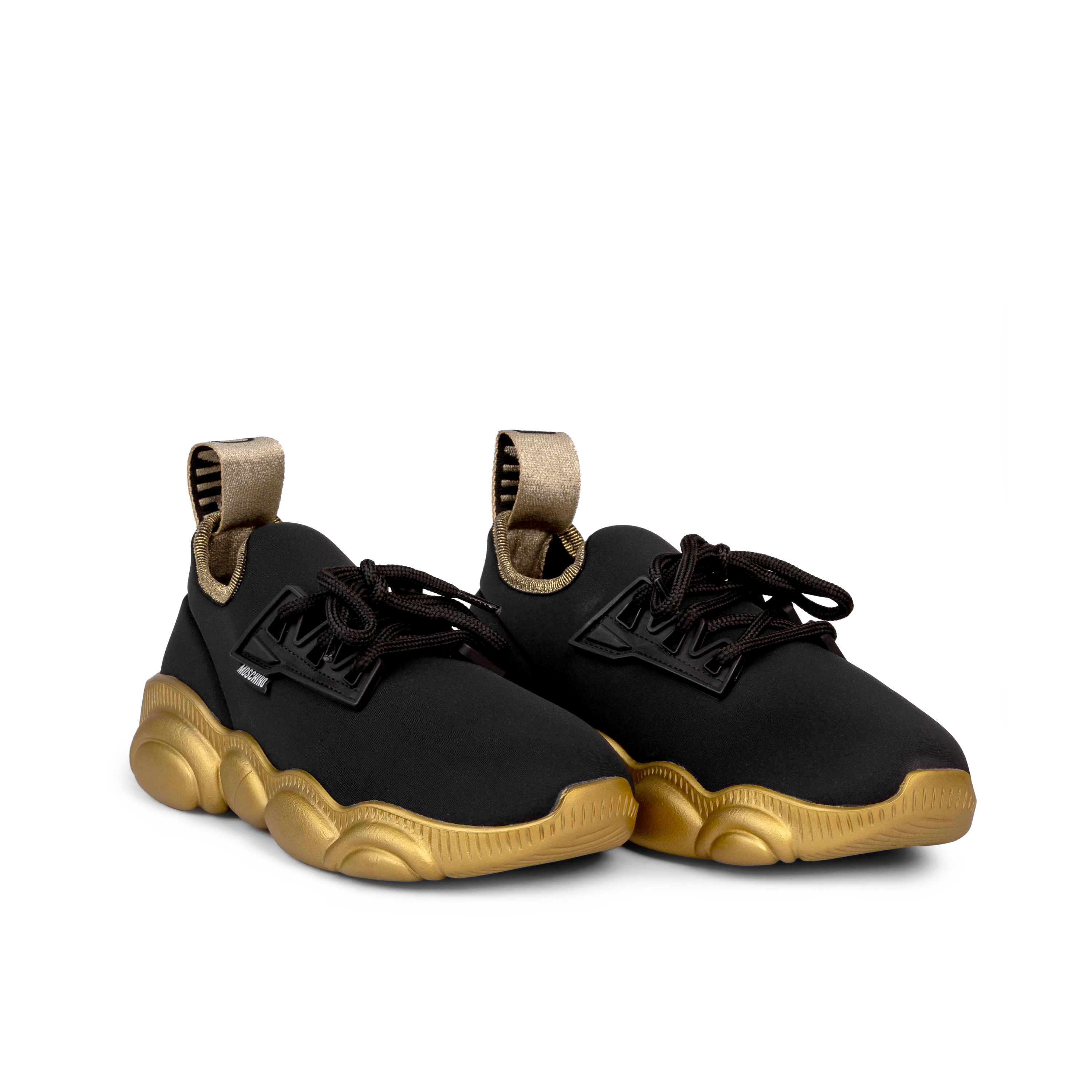 Sneakers Negro Moschino Orso30 Lycra Negro/Oro