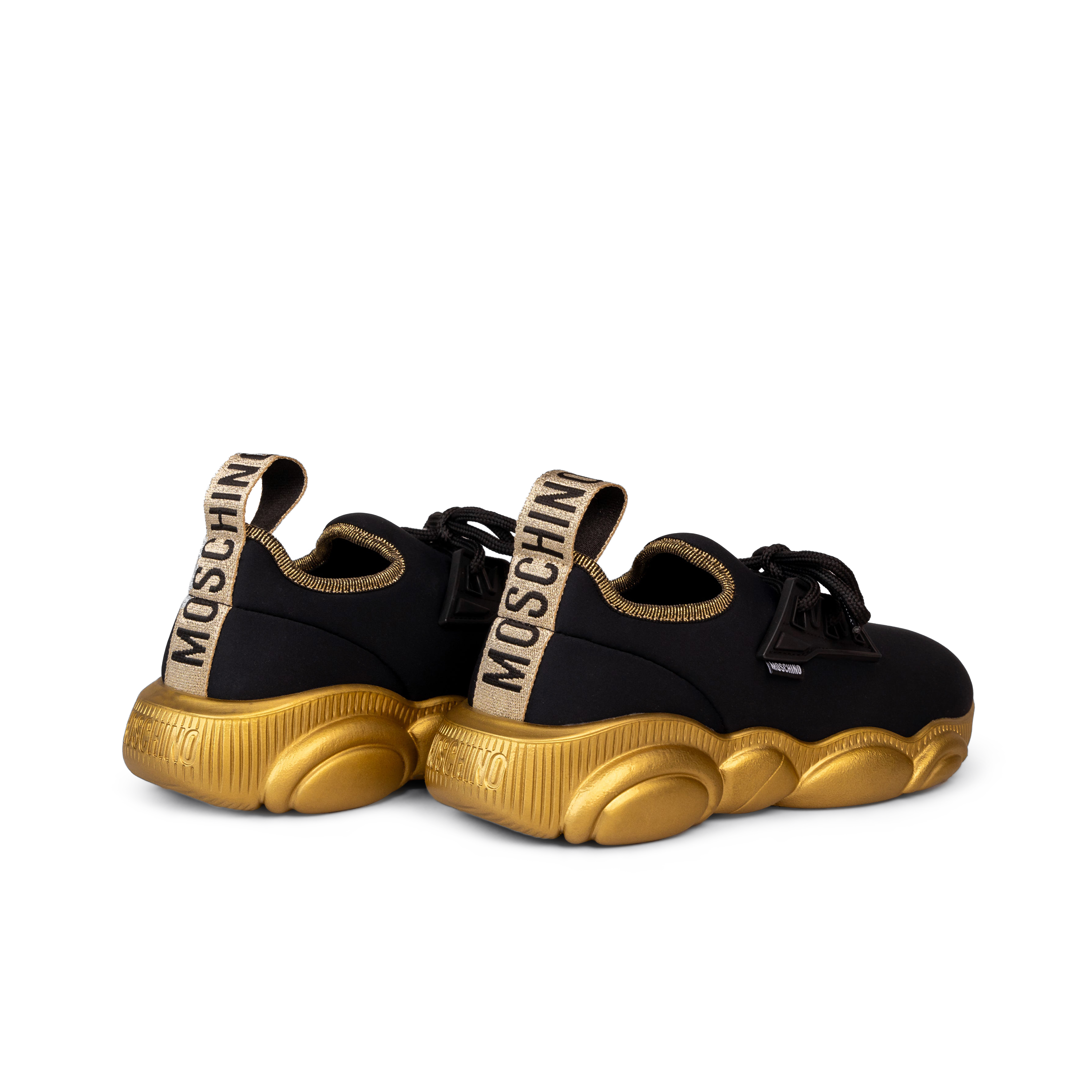 Sneakers Negro Moschino Orso30 Lycra Negro/Oro