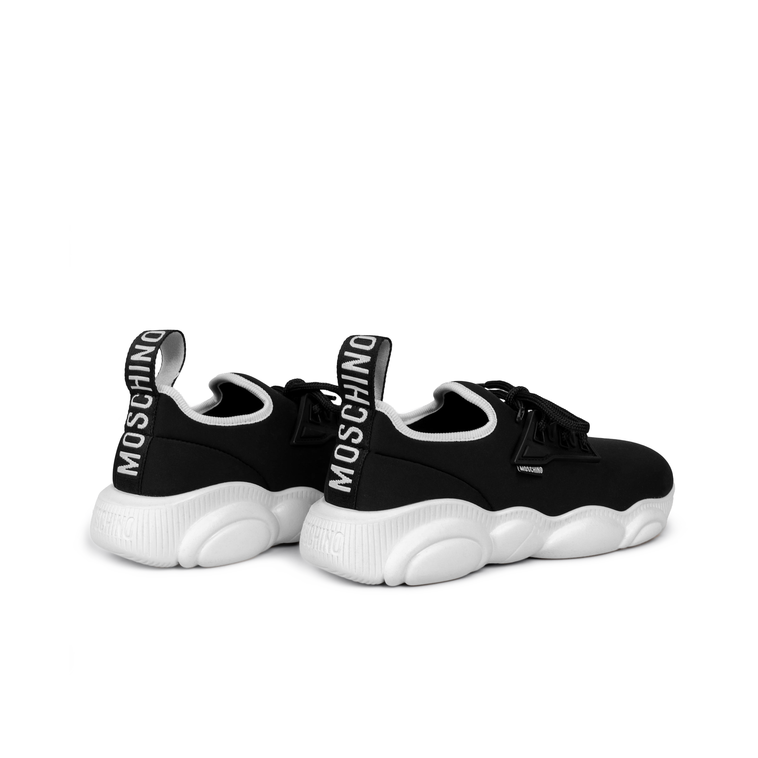 Sneakers Negro Moschino Blanco Almond