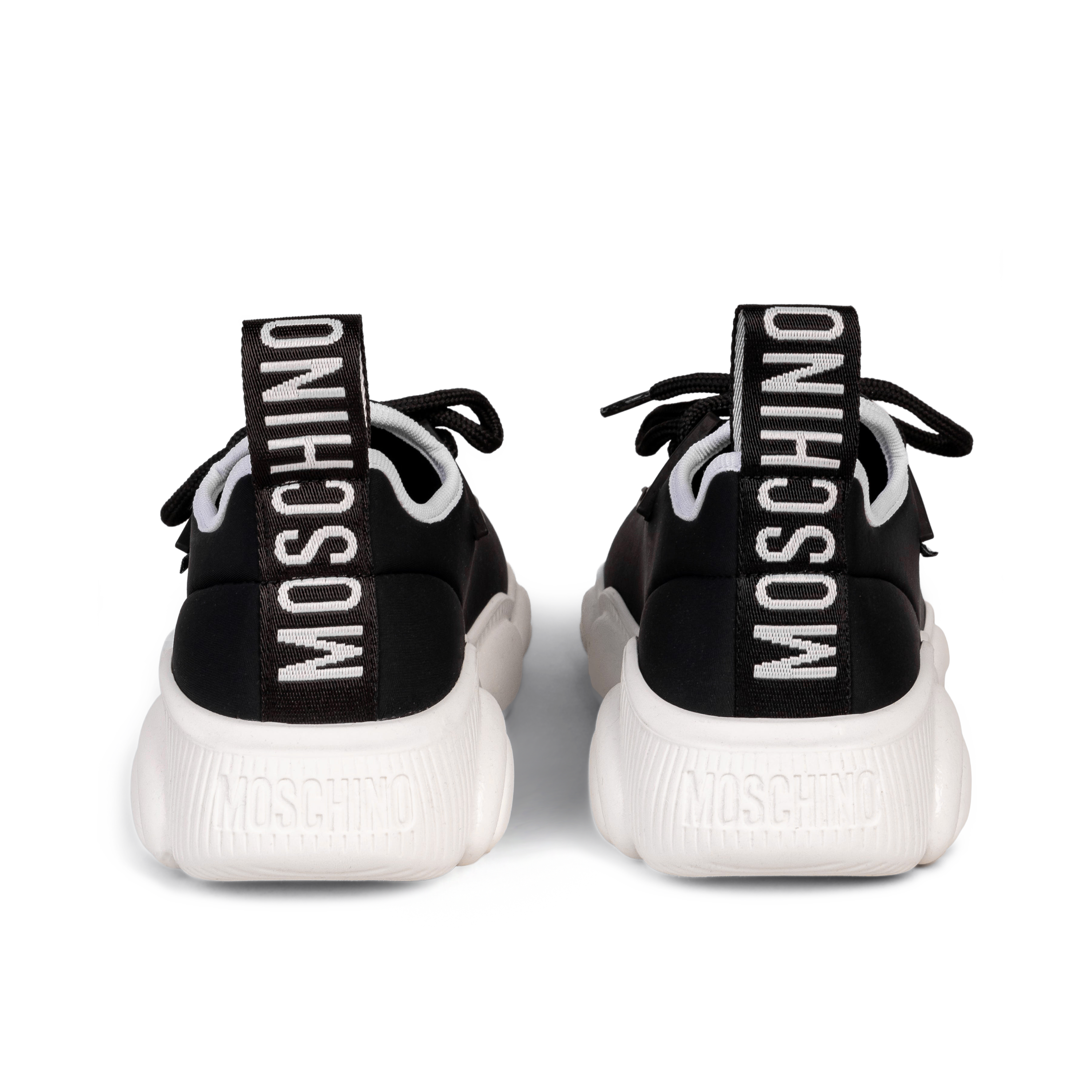 Sneakers Negro Moschino Blanco Almond