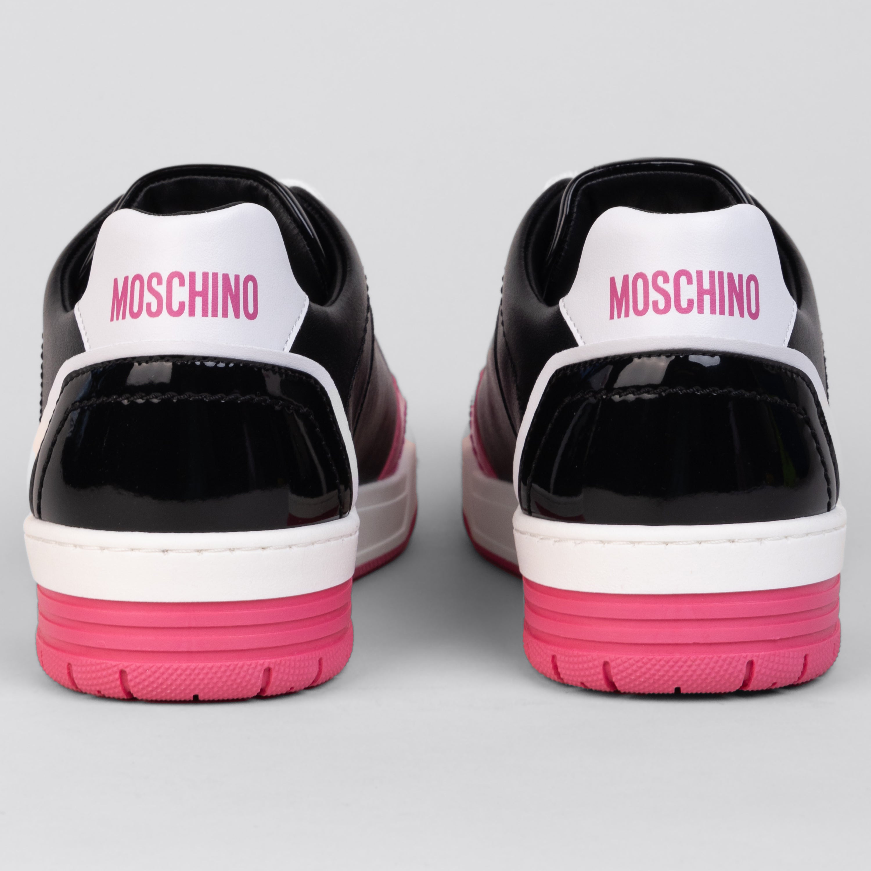 Sneakers Negro Moschino Rosado Low Top