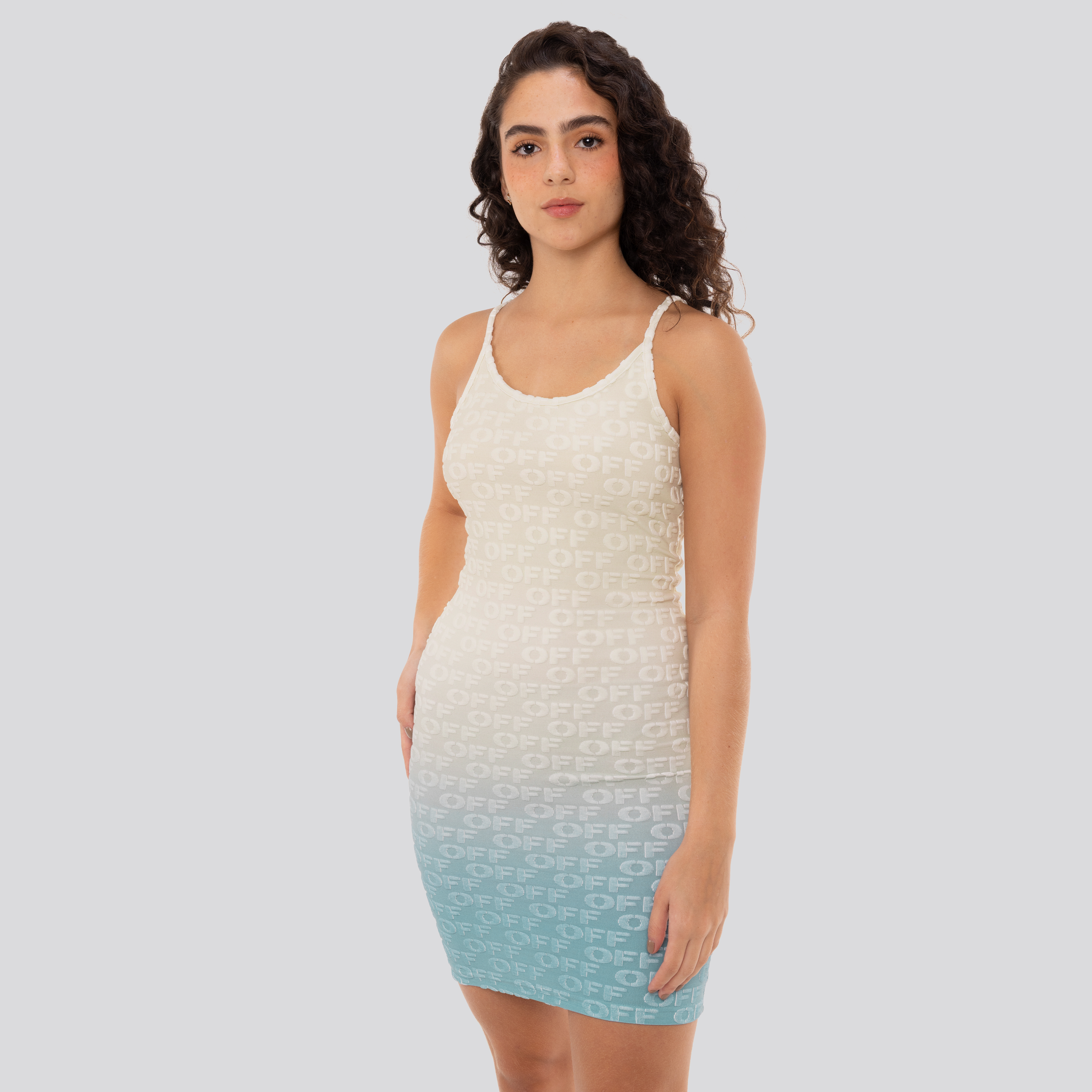 Vestido Beige Off-White Off