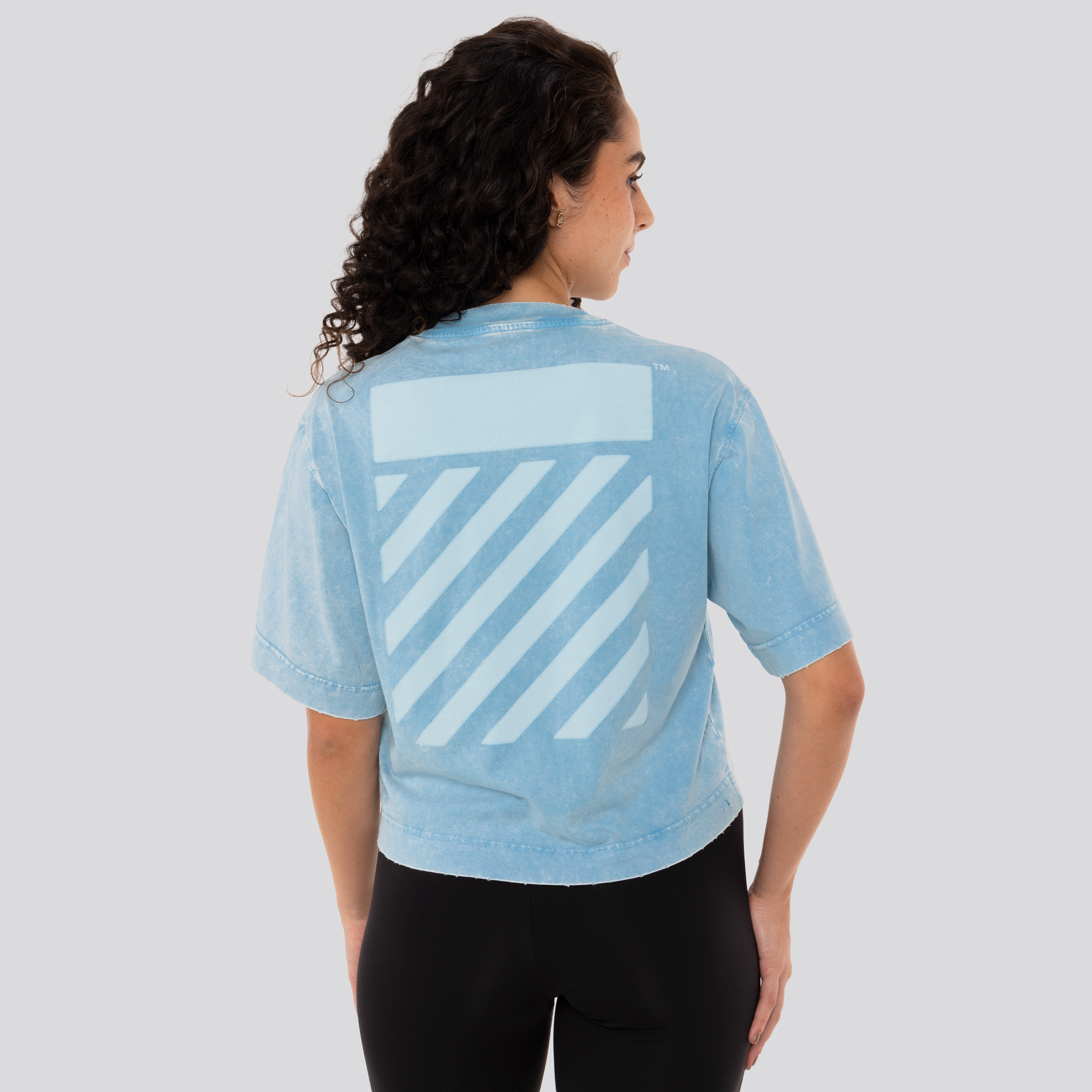 Camiseta Azul Off-White Switch Off