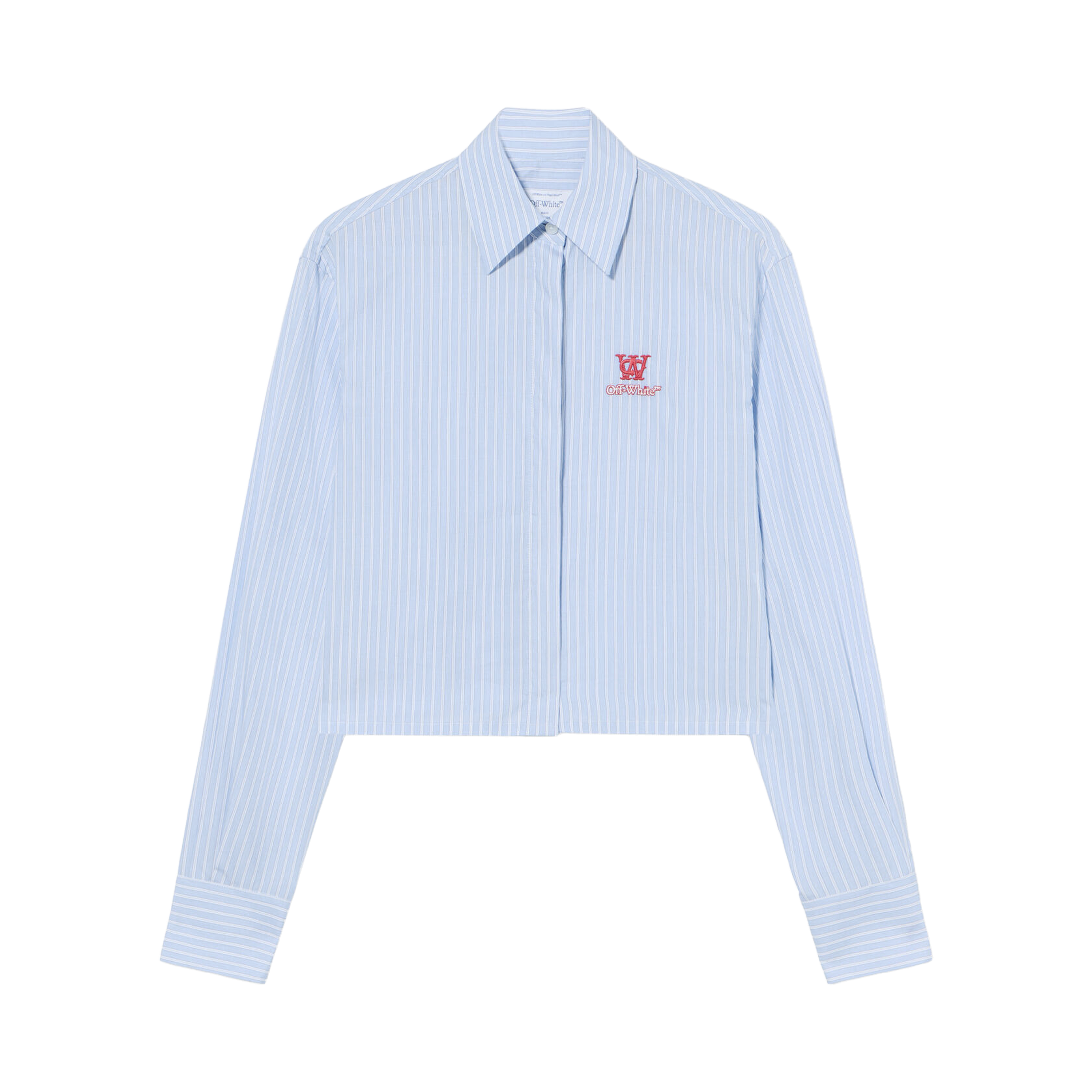 Camisa Celeste Off-White Poplin