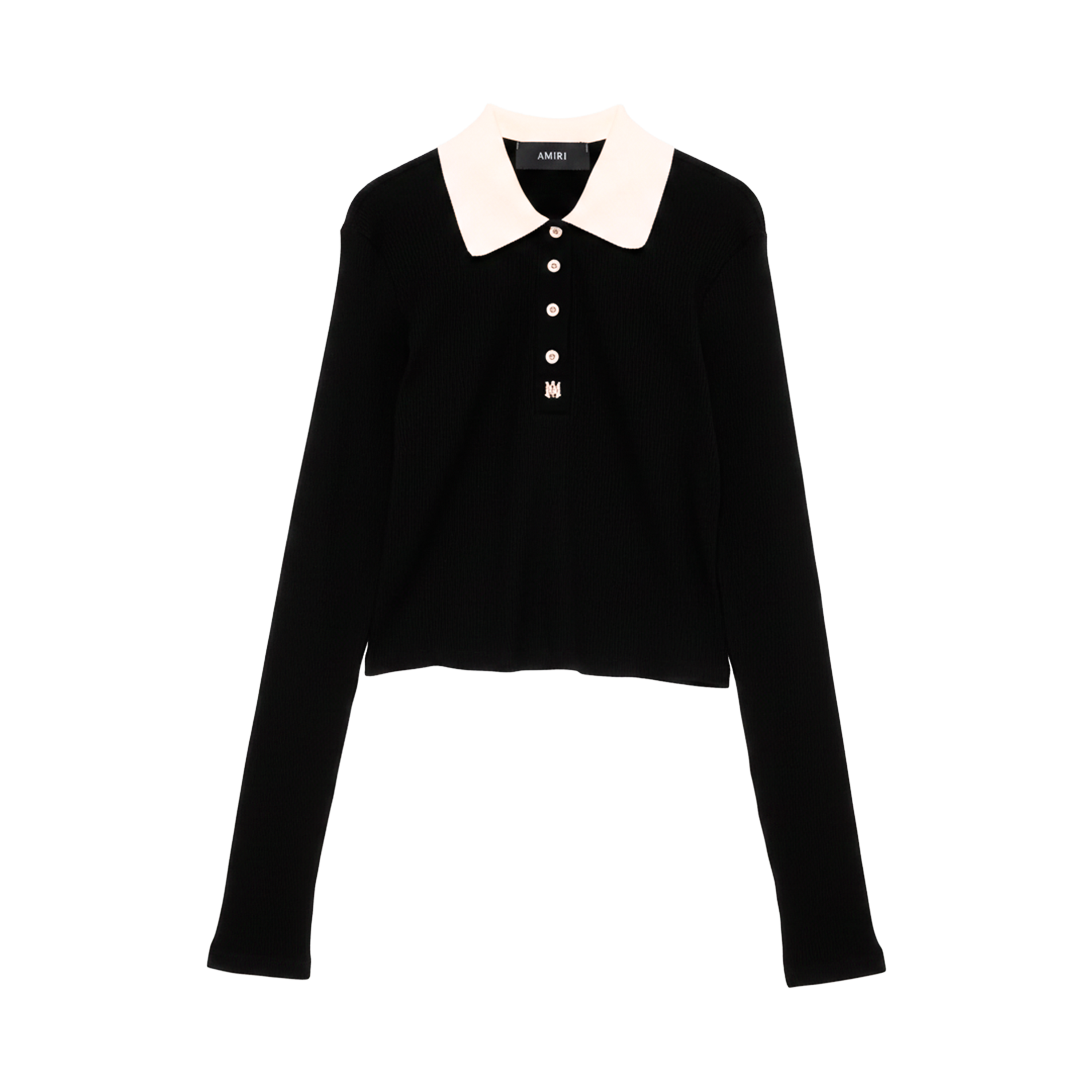 Camiseta Tipo Polo Negra AMIRI MA LS