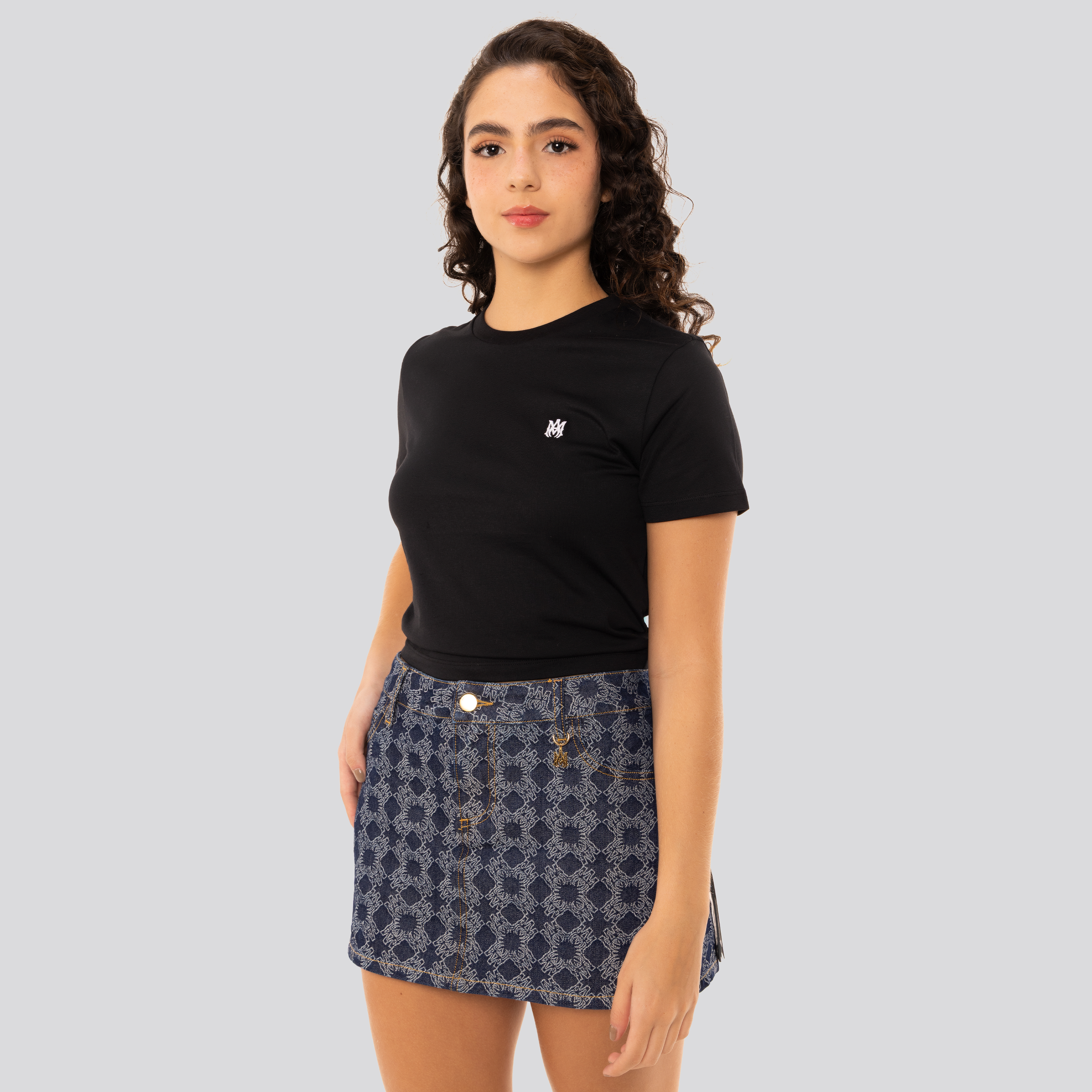Camiseta Negra AMIRI MA Embroidered