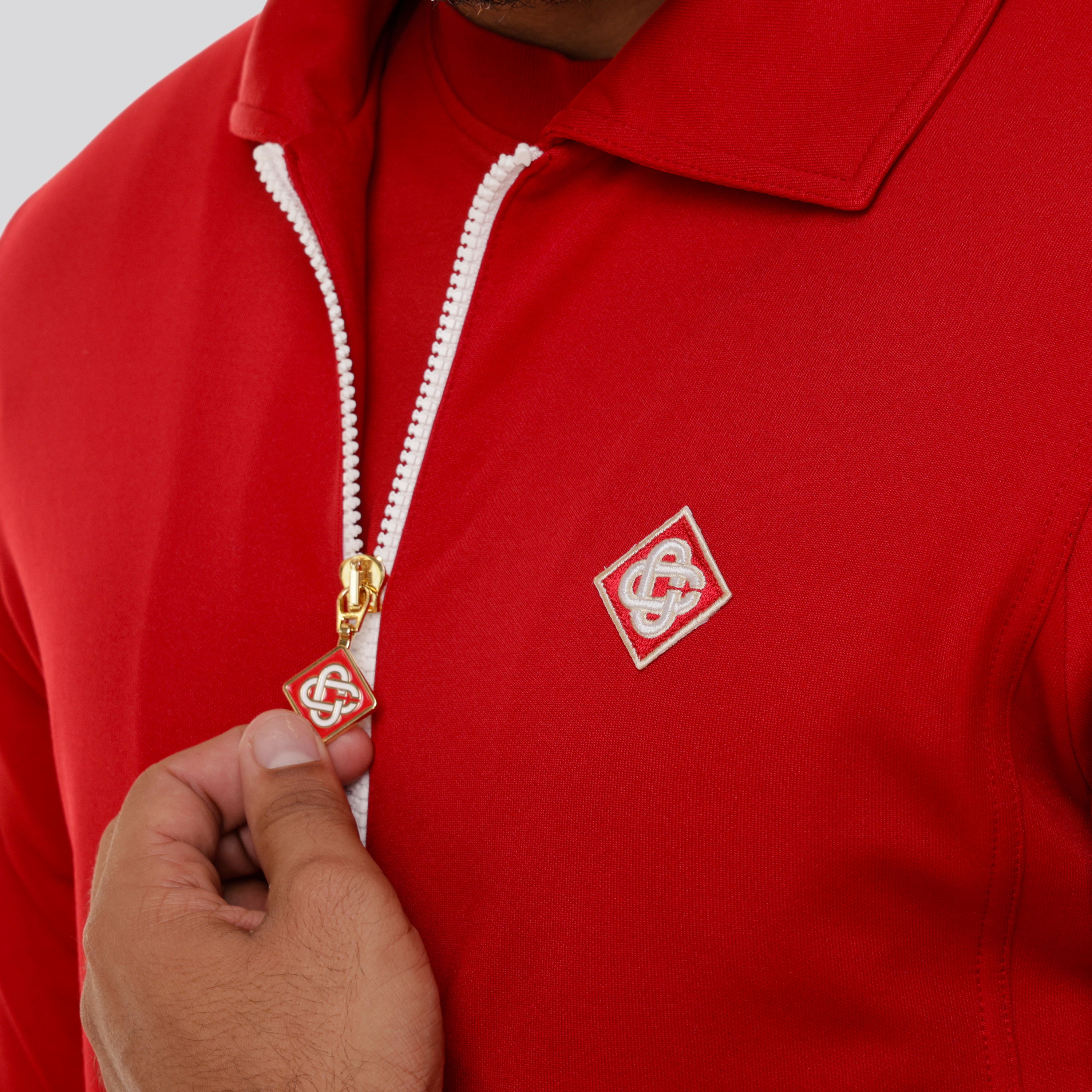 Chaqueta Rojo Casablanca Laurel Tricot
