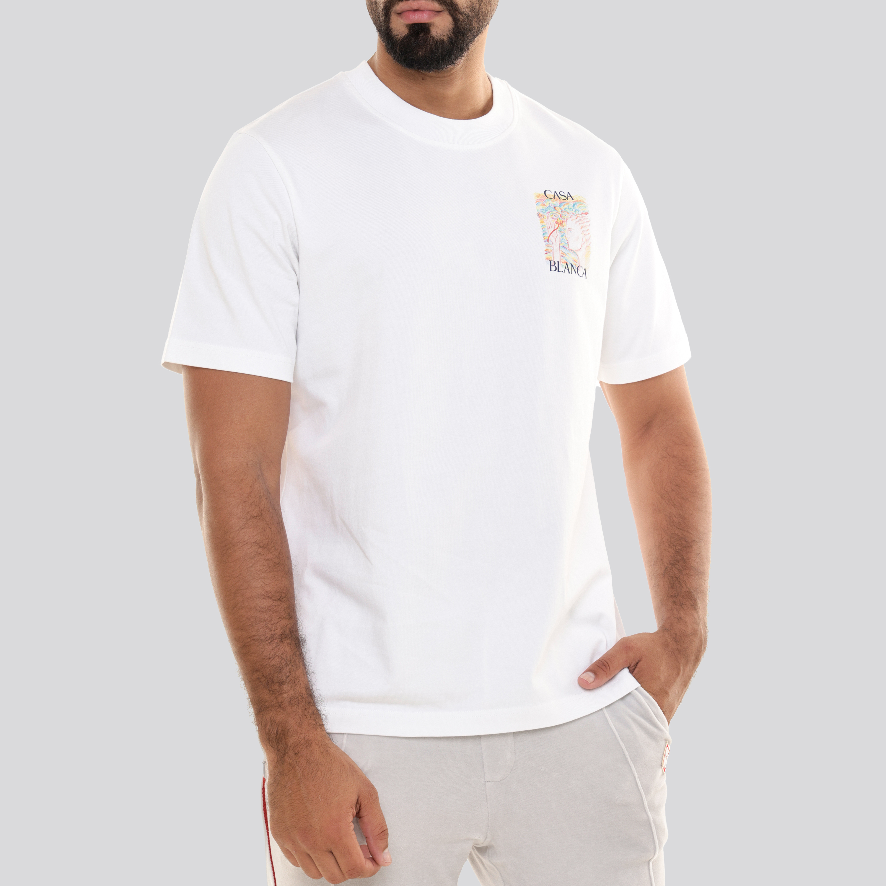 Camiseta Blanca Casablanca Rainbow Mushroom