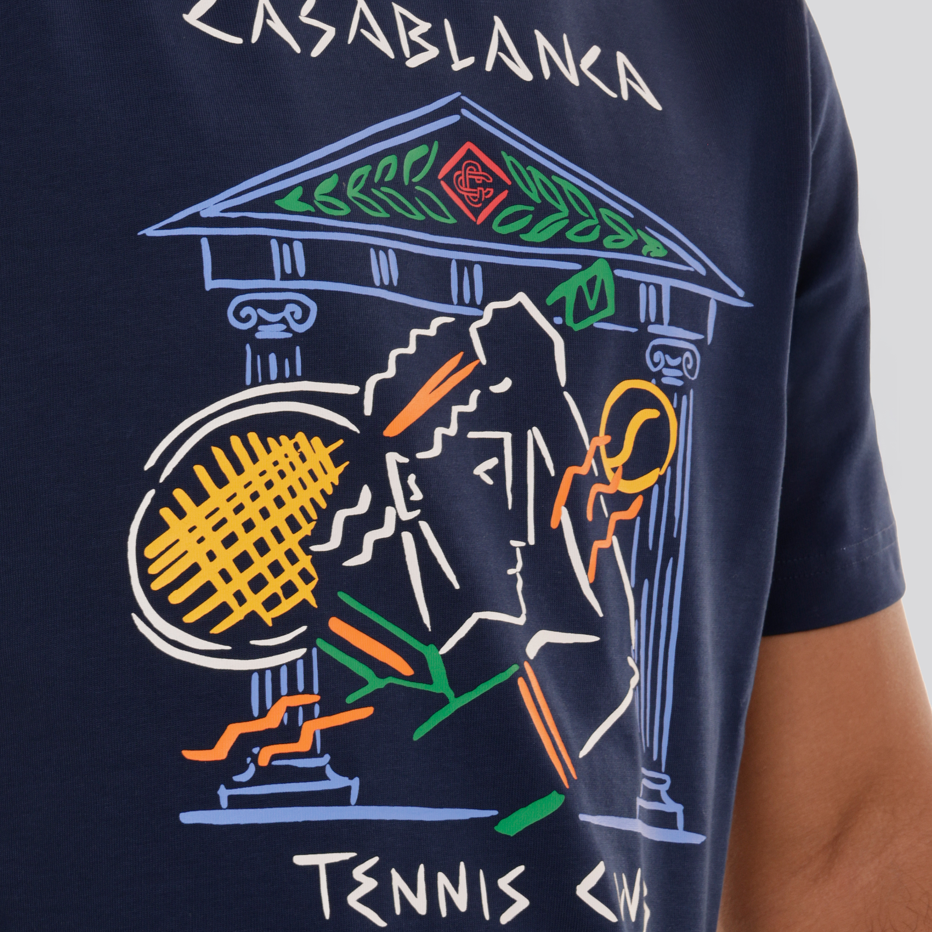 Camiseta Azul Casablanca Crayon Temple