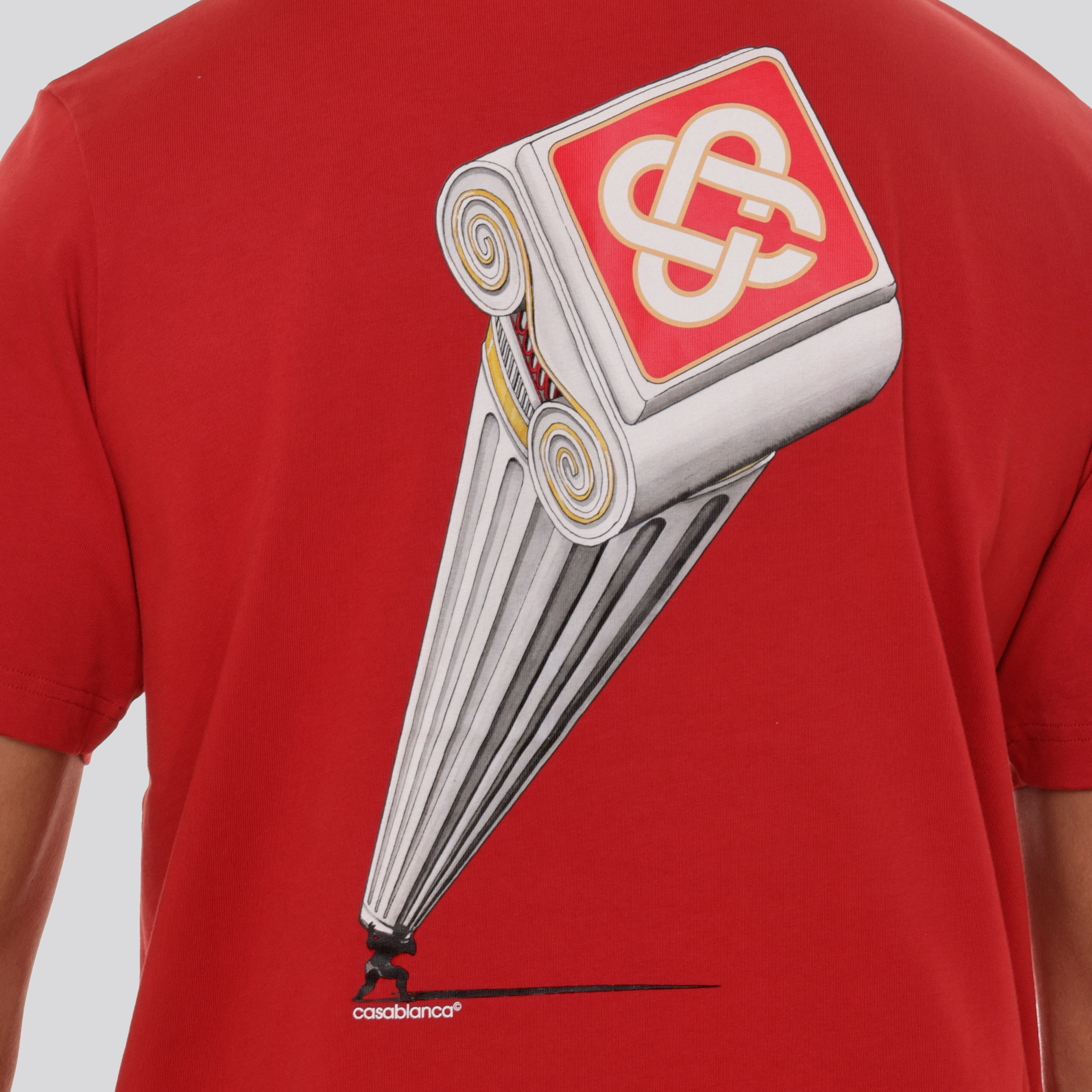 Camiseta Roja Casablanca Leaning Column