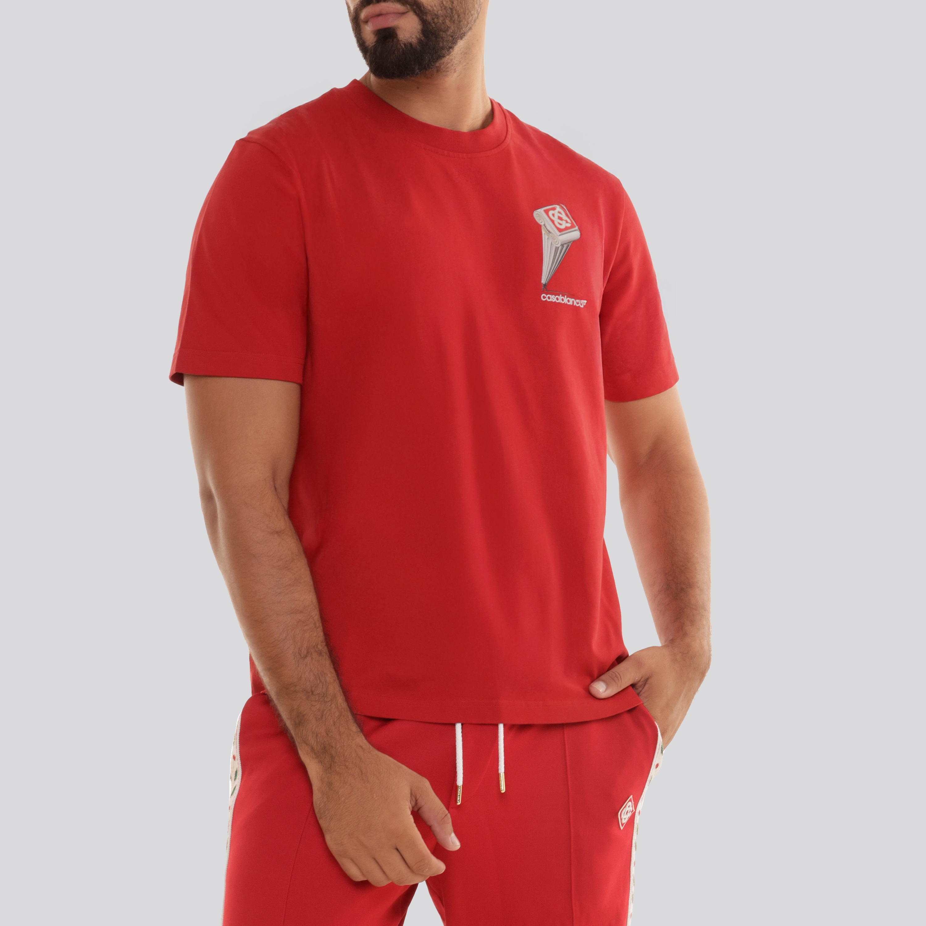 Camiseta Roja Casablanca Leaning Column