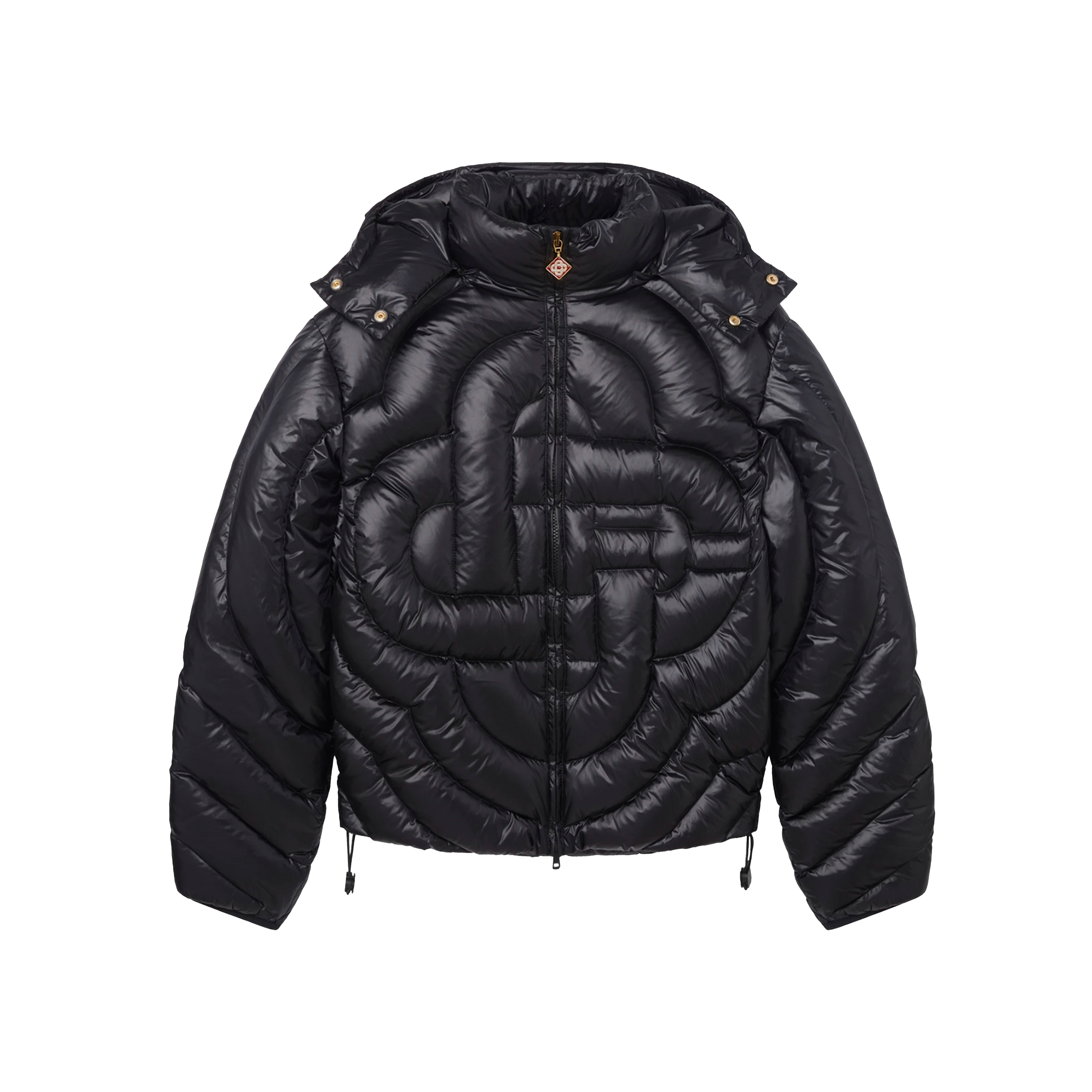 Chaqueta Negra Casablanca Quilted Puffer