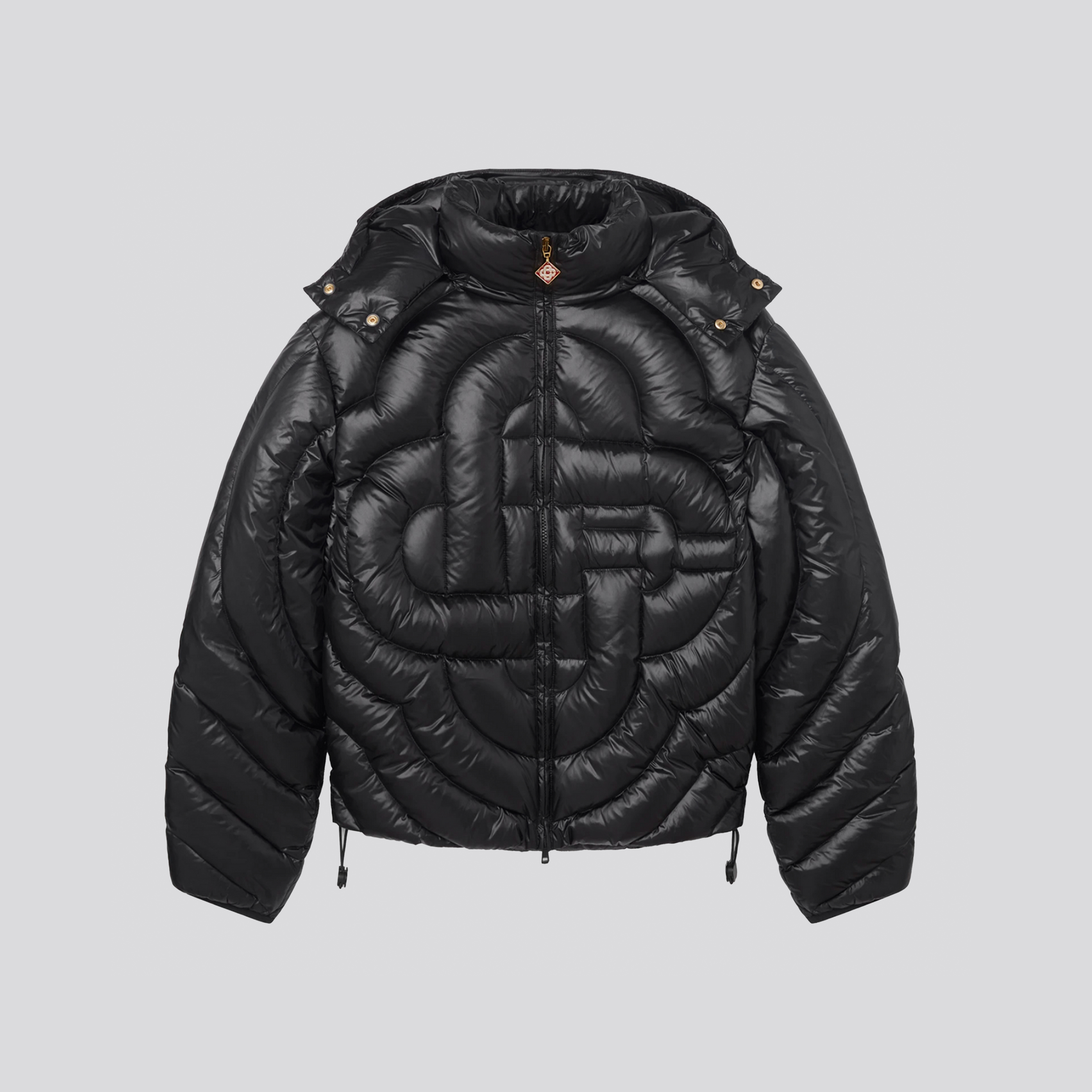 Chaqueta Negra Casablanca Quilted Puffer