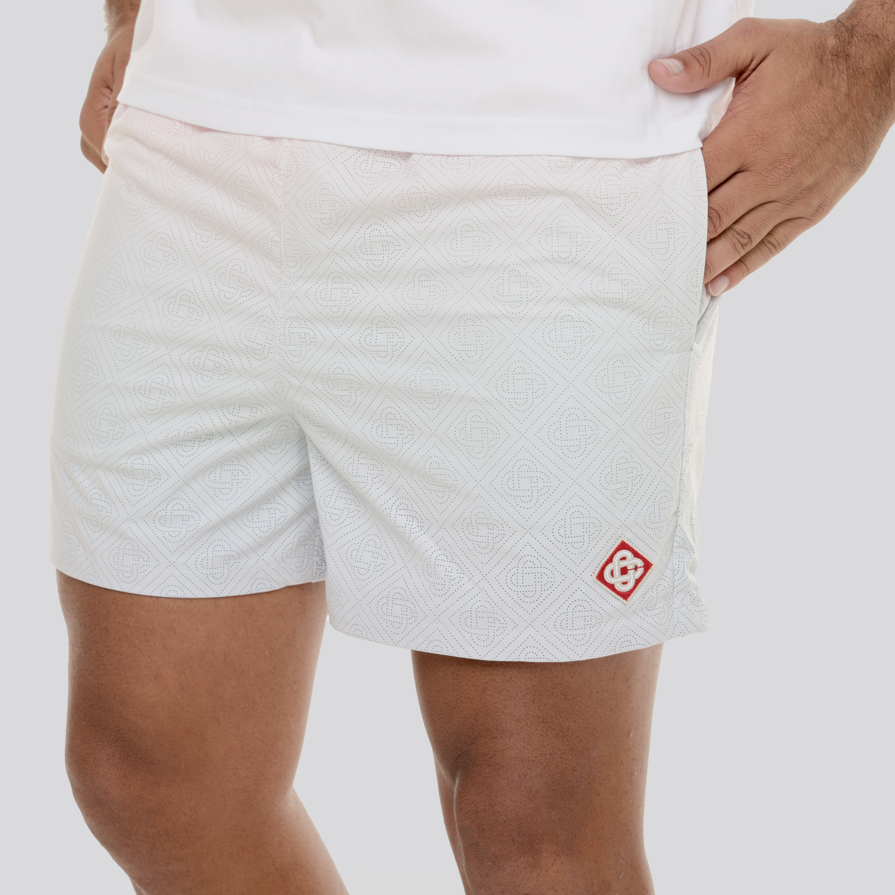 Pantaloneta Blanco Casablanca Degrade Perforated