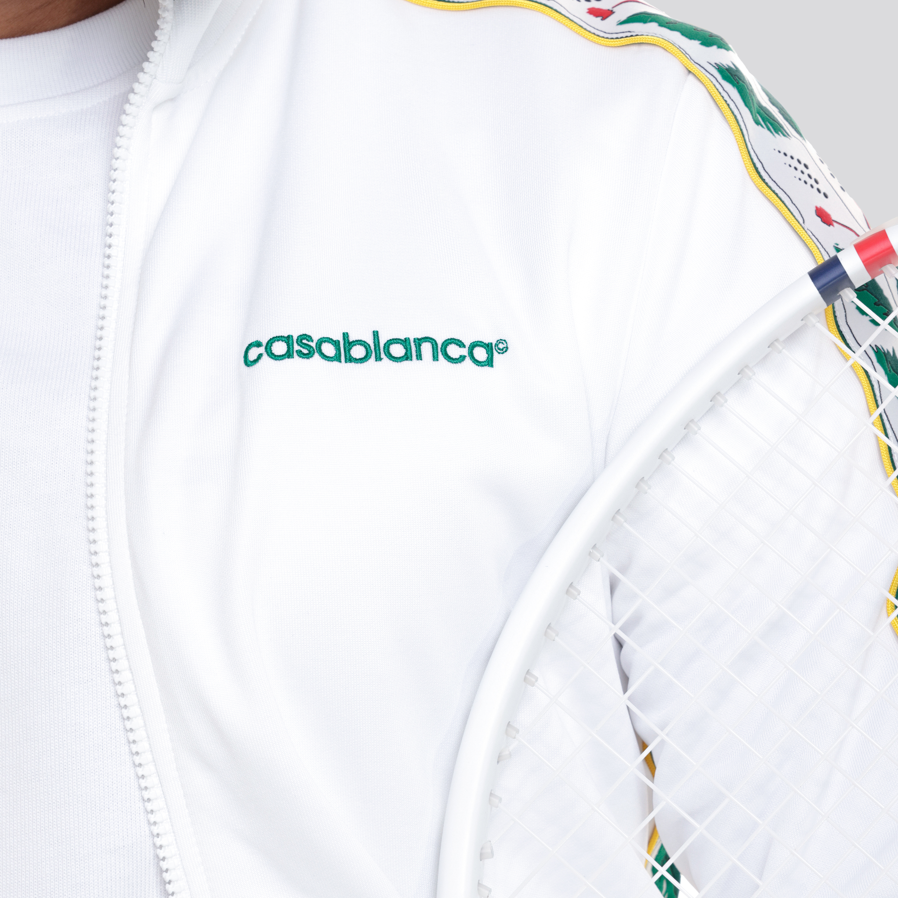 Chaqueta Blanca Casablanca Laurel Side