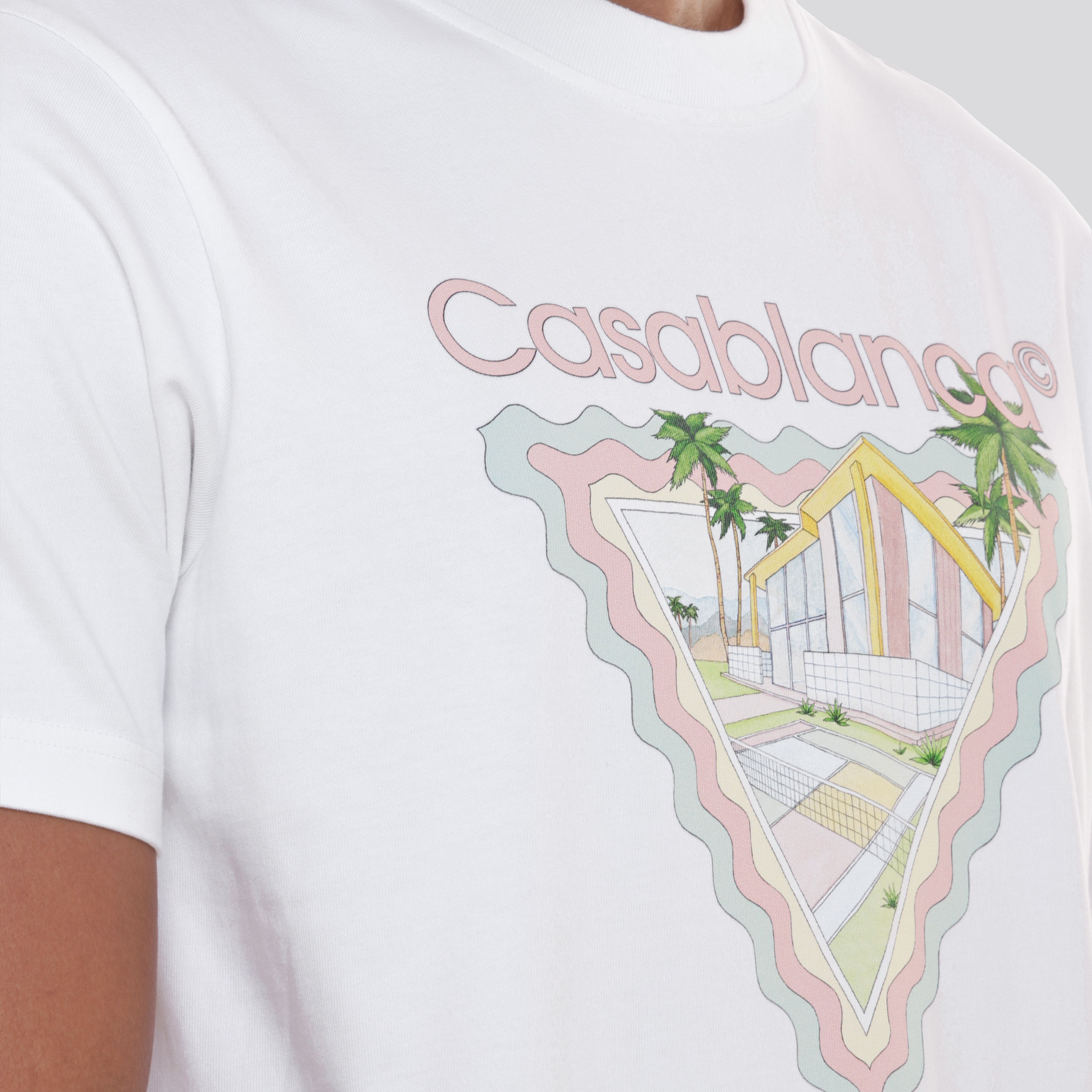 Camiseta Blanca Casablanca Tennis Club Icon
