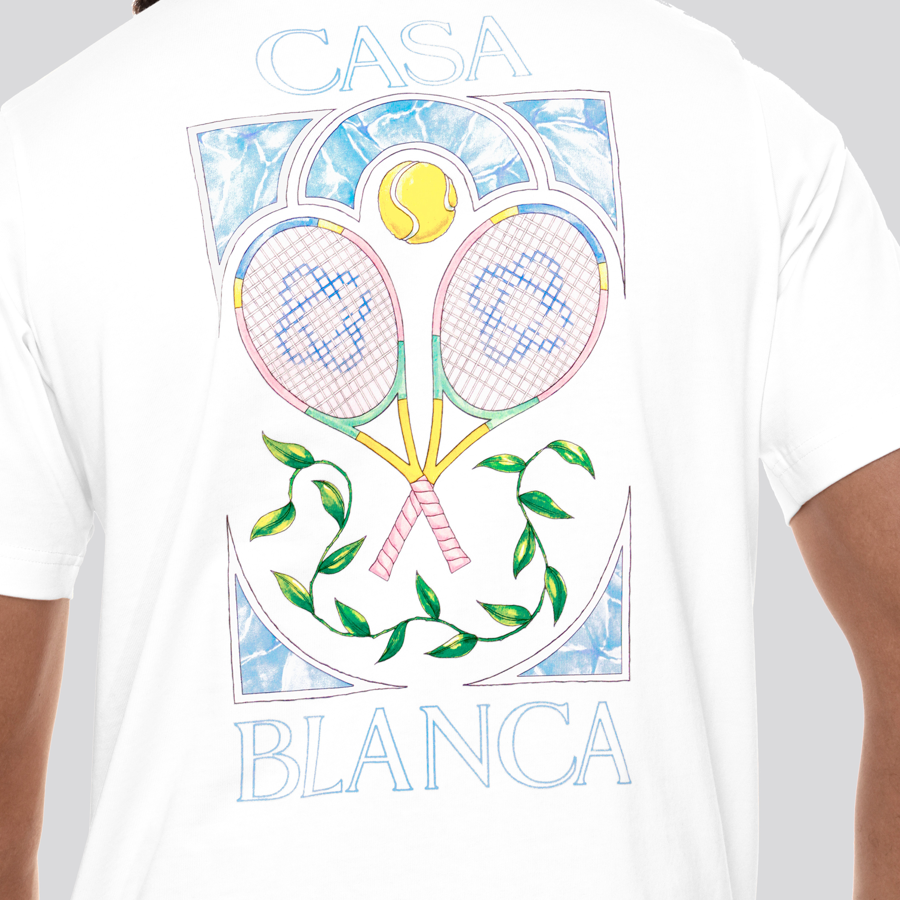 Camiseta Blanca Casablanca Tennis Pastelle